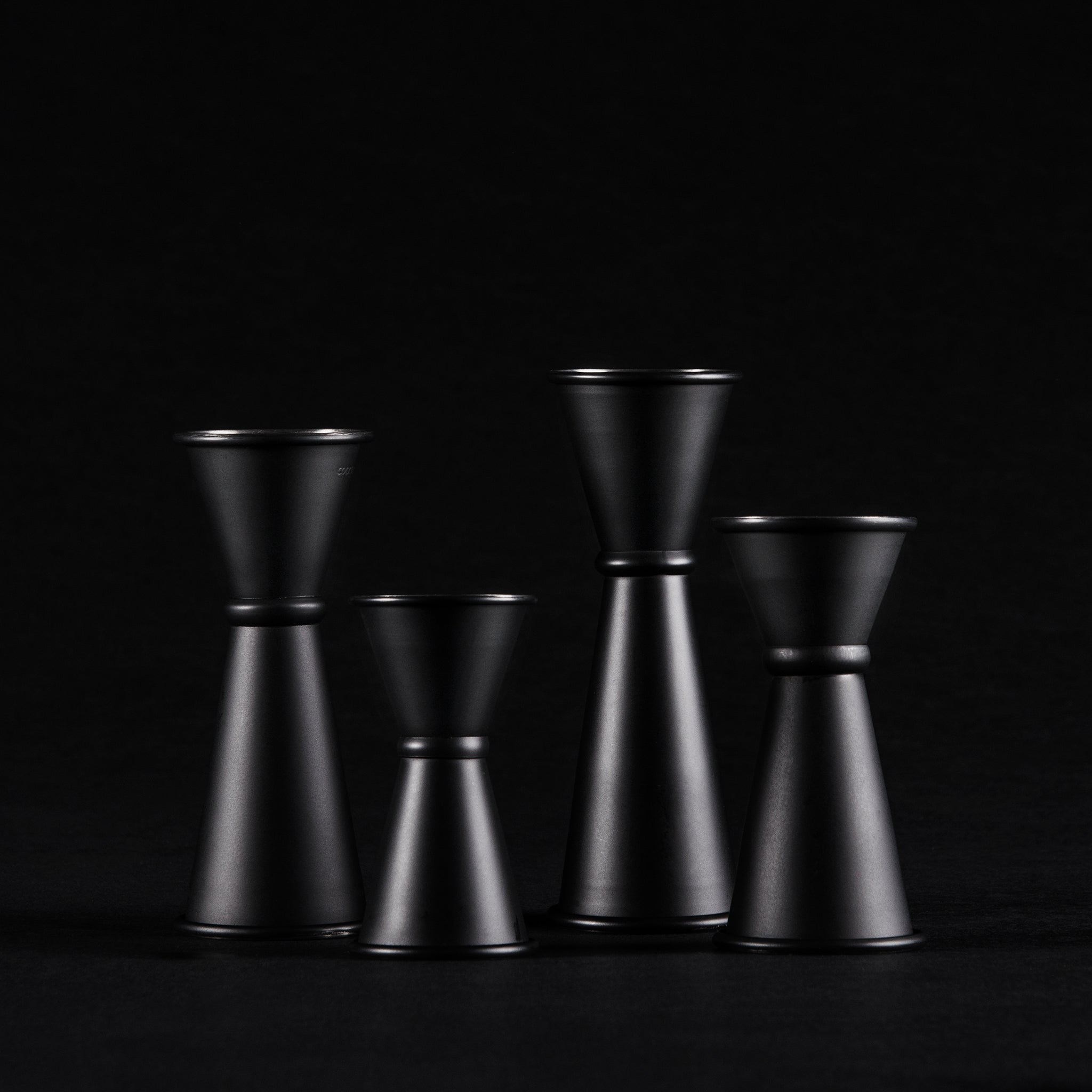 Premium Japanese Style Jigger - Matte Black Finish - 1oz & 2oz Dual Measurement - Perfect for Cocktail Making, Home Bar & Professional Bartending