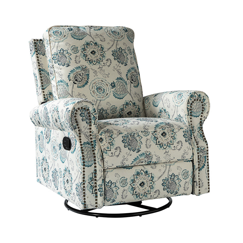 Comfortable Nikola Swivel Glider Recliner Chair - 360° Rotation & Smooth Gliding Motion - Perfect for Living Room, Nursery, or Home Theater Relaxation