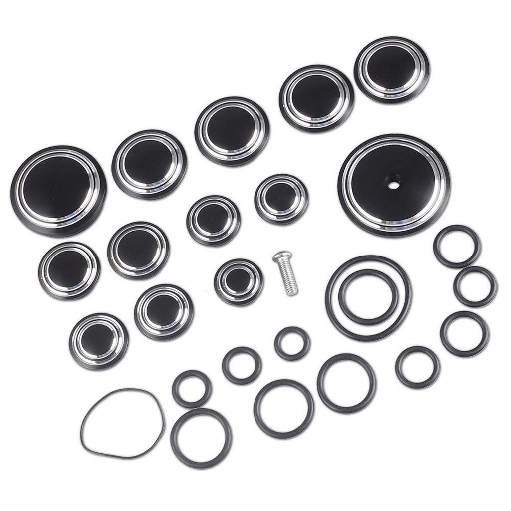 Psler Motorcycle Frame Hole Caps Set for BMW R Nine T 2014-2016 - Black | Durable Frame Plugs for Bike Protection & Customization | Perfect for Road Trips & Urban Riding