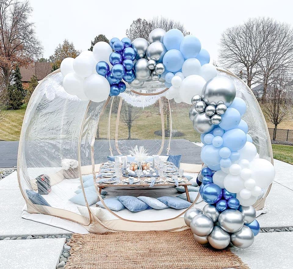 540° Fully Transparent Pop-Up Screen House Tent for Outdoor Camping - Lightweight Gazebo with No Dead Corners for Backyard, Picnics & Bug Protection