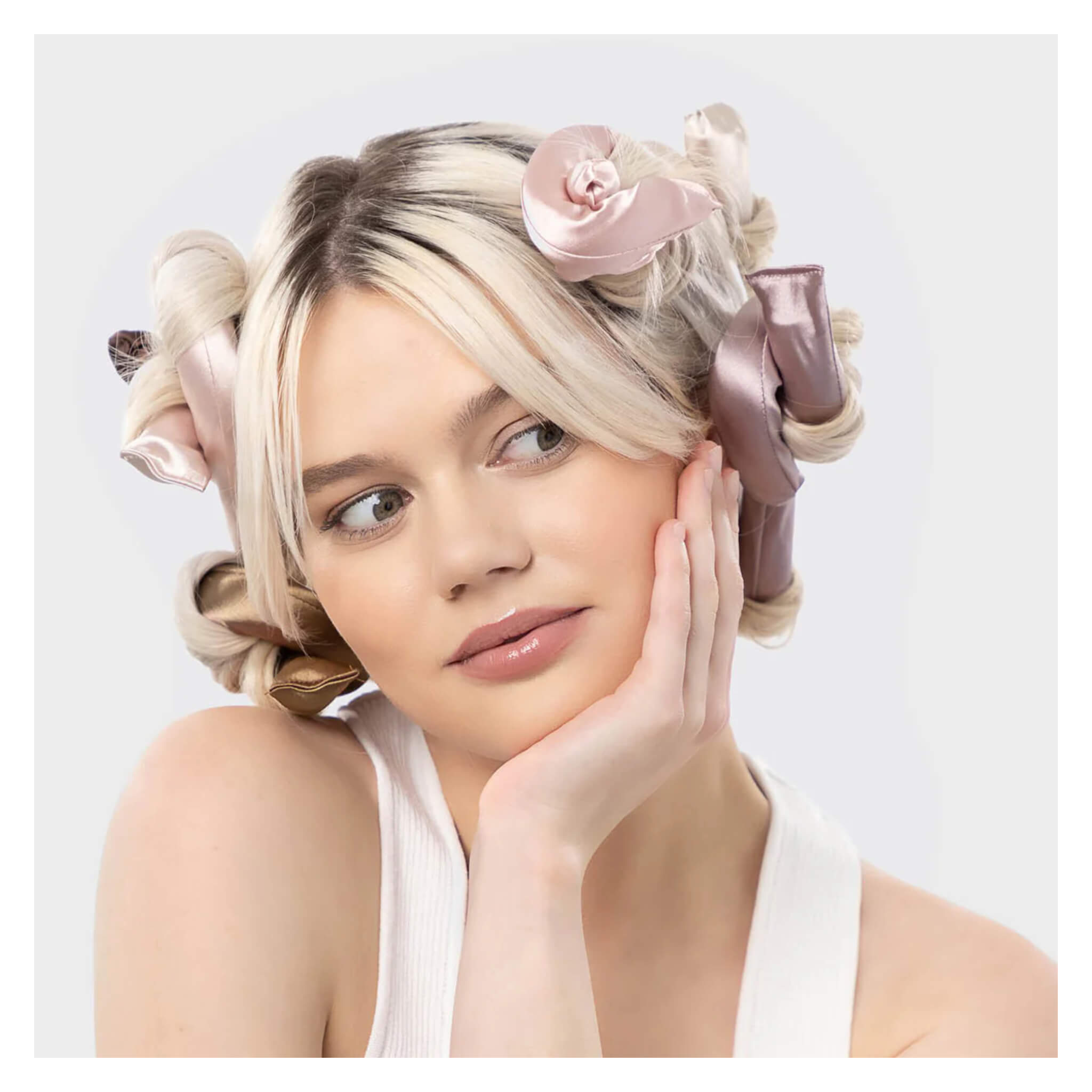 Flexi Rods for Hair - Satin Wrapped Curling Rods Set for Natural Curls & Waves | Salon Quality at Home | Perfect for Twist Outs, Bantu Knots & Protective Styles