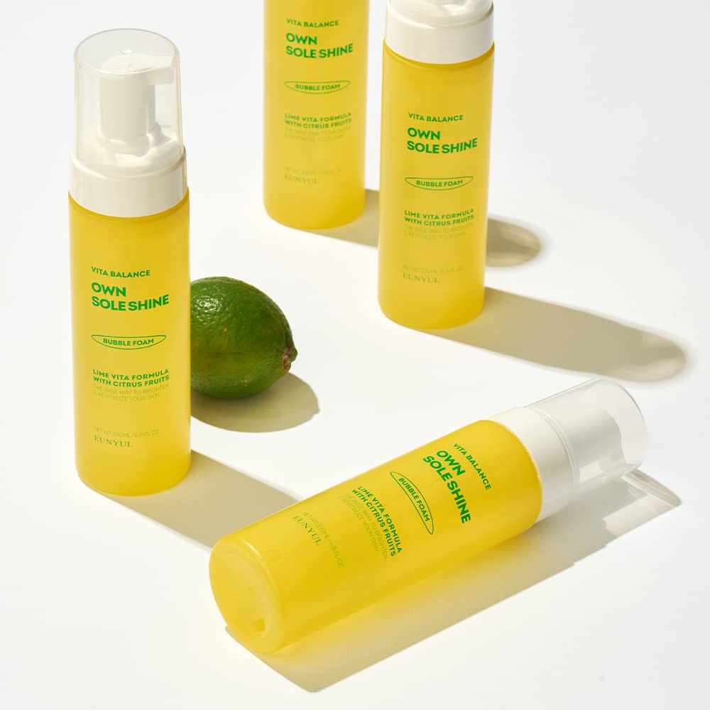 EUNYUL Vita Lime Skincare Set - Korean Facial Cleanser, Serum & Toner Pad for Brightening & Hydration | Perfect for Daily Skincare Routine & Glowing Skin