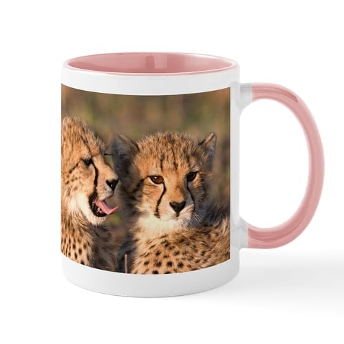 White/Pink Inside - Cheetah Cubs Mug