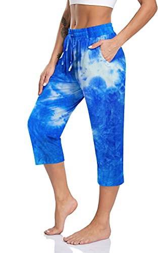Capris Tie Dye-blue