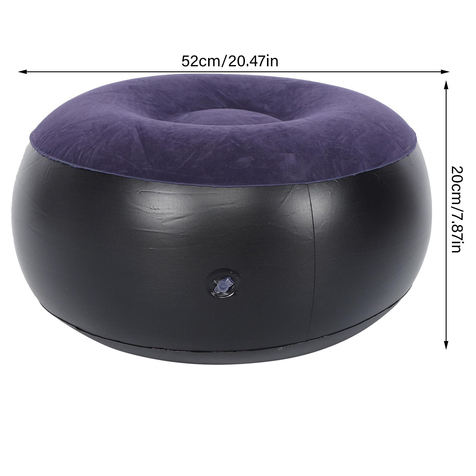 **Inflatable Chair for Outdoor & Indoor Use - Portable Round Air Chair with Flocking Stool & Footrest Cushion - Perfect for Home, Office, Travel, Camping & Beach Relaxation**