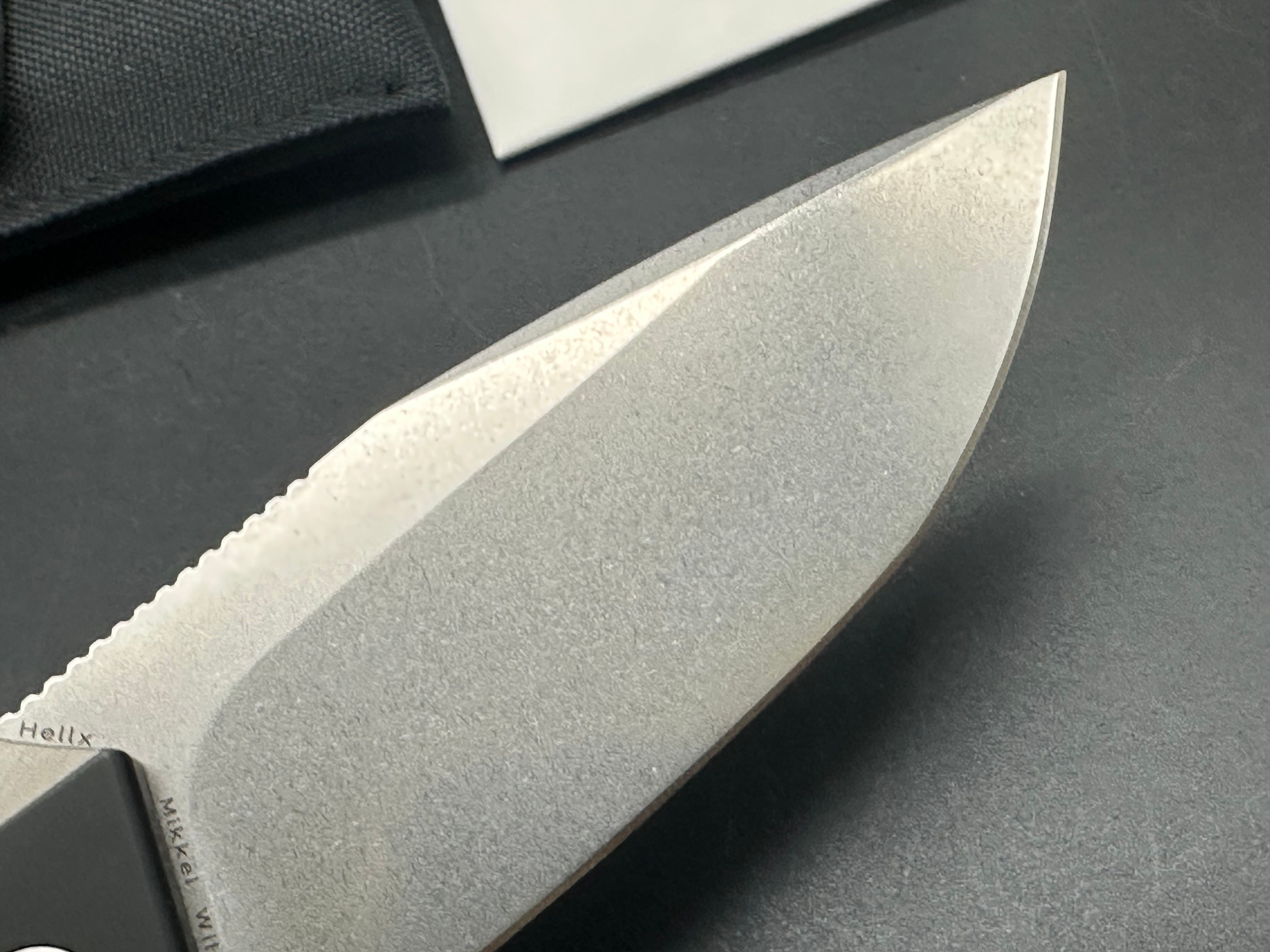 Kansept Mikkel Willumsen Hellx Black Titanium Folding Pocket Knife - EDC Tactical Knife for Outdoor Camping, Hiking & Survival Gear