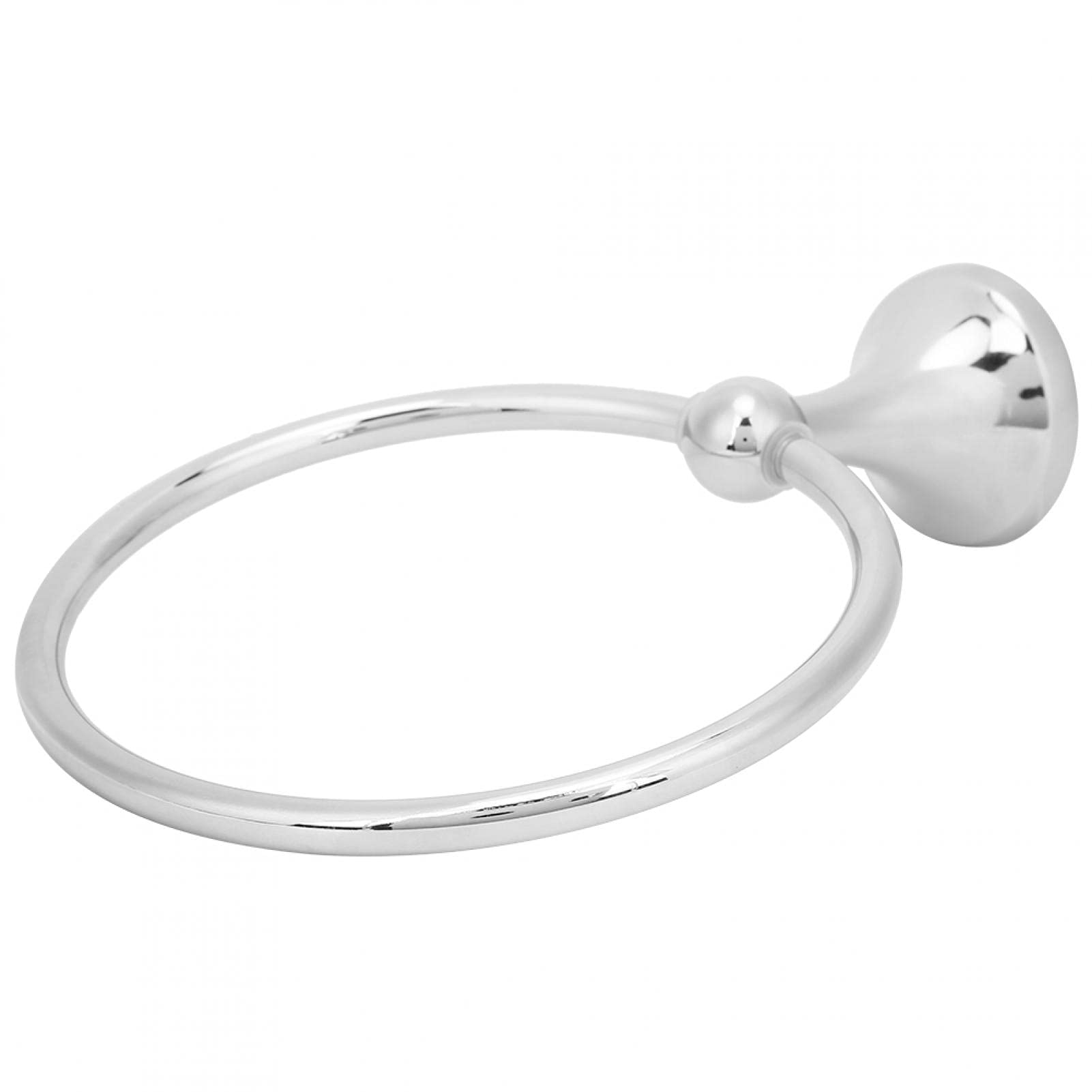 Stainless Steel Towel Ring Holder - Rustproof Round Bath Towel Rack for Kitchen, Hotel, Home & Bathroom - Durable & Wear-Resistant (340230) - Perfect for Hanging Hand Towels, Washcloths & Face Towels