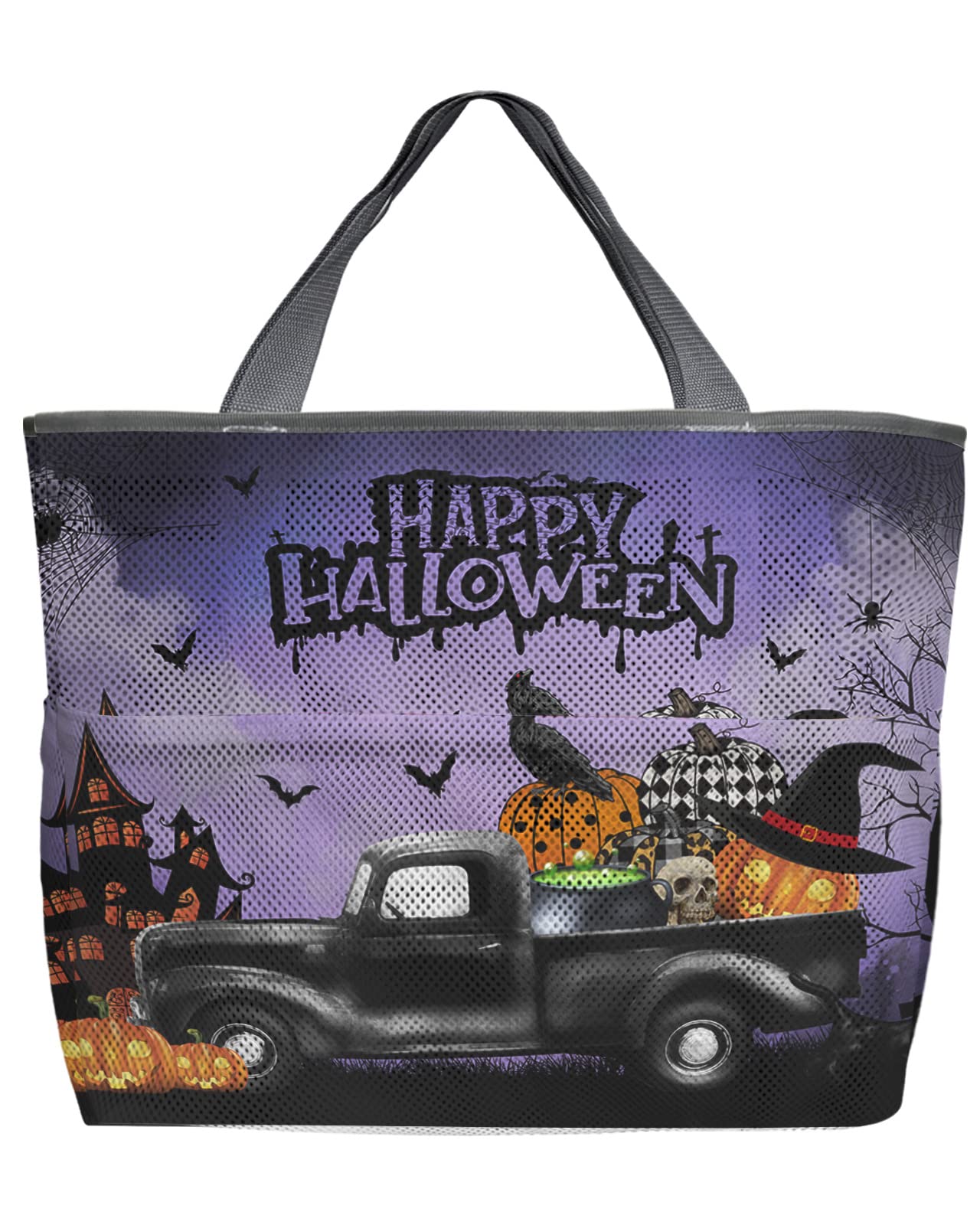 Extra Large Mesh Beach Bag for Travel, Halloween & Farm Use