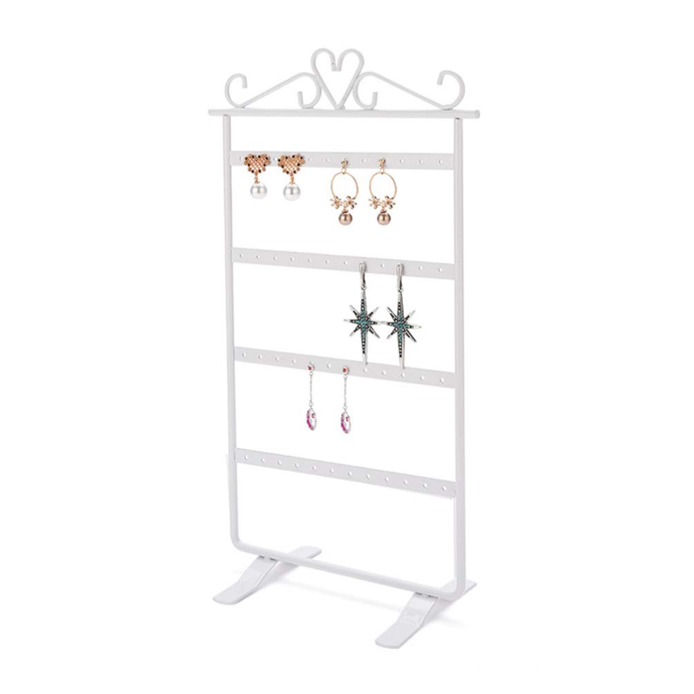 Cabilock 1pc Jewelry Organizer Display - Metal Storage Shelves & Rack for Earrings, Necklaces, Bracelets - Perfect for Bedroom, Closet & Boutique Jewelry Display