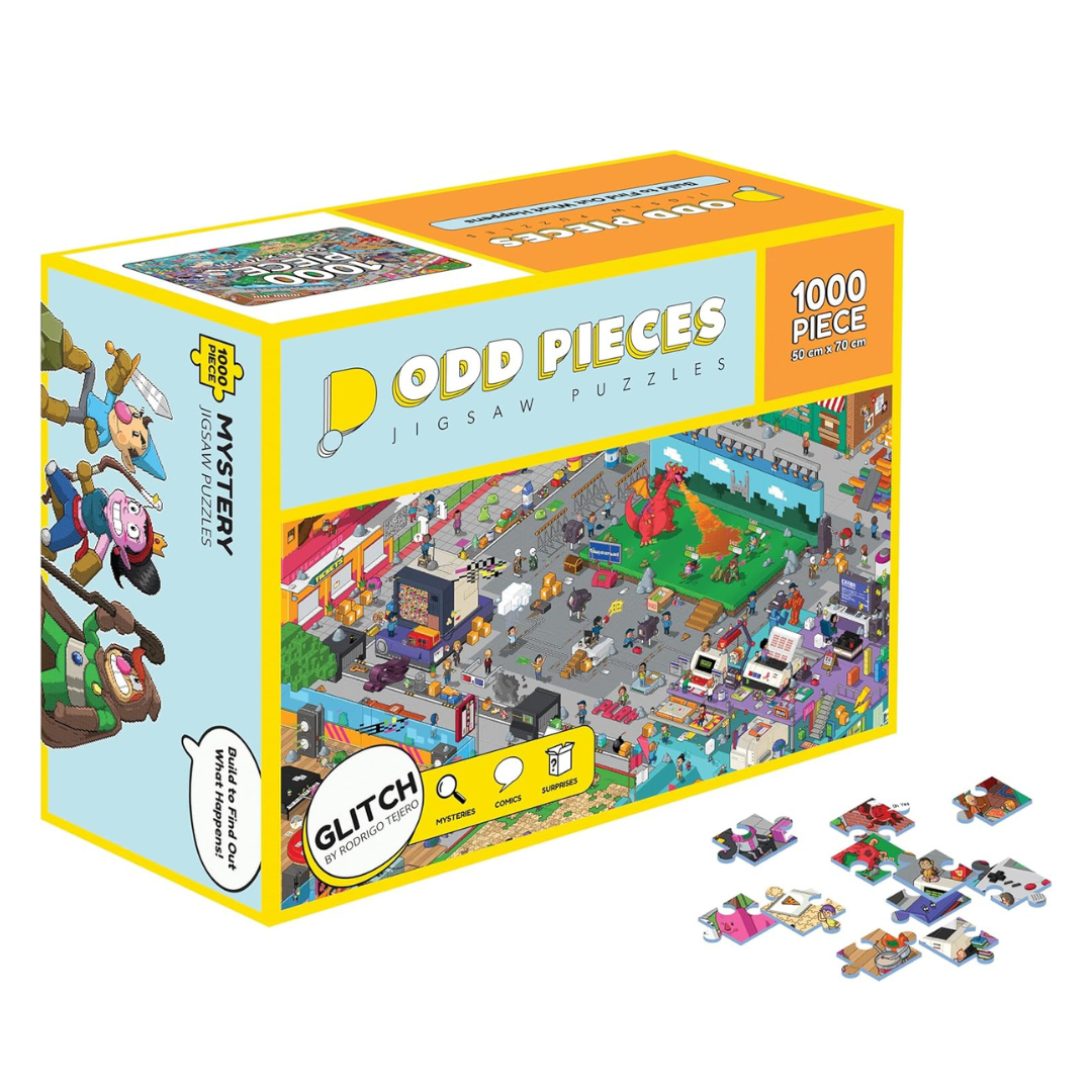 Glitch Art 1000 Piece Jigsaw Puzzle for Adults - Challenging Abstract Puzzle Game for Family Night, Stress Relief & Home Decor
