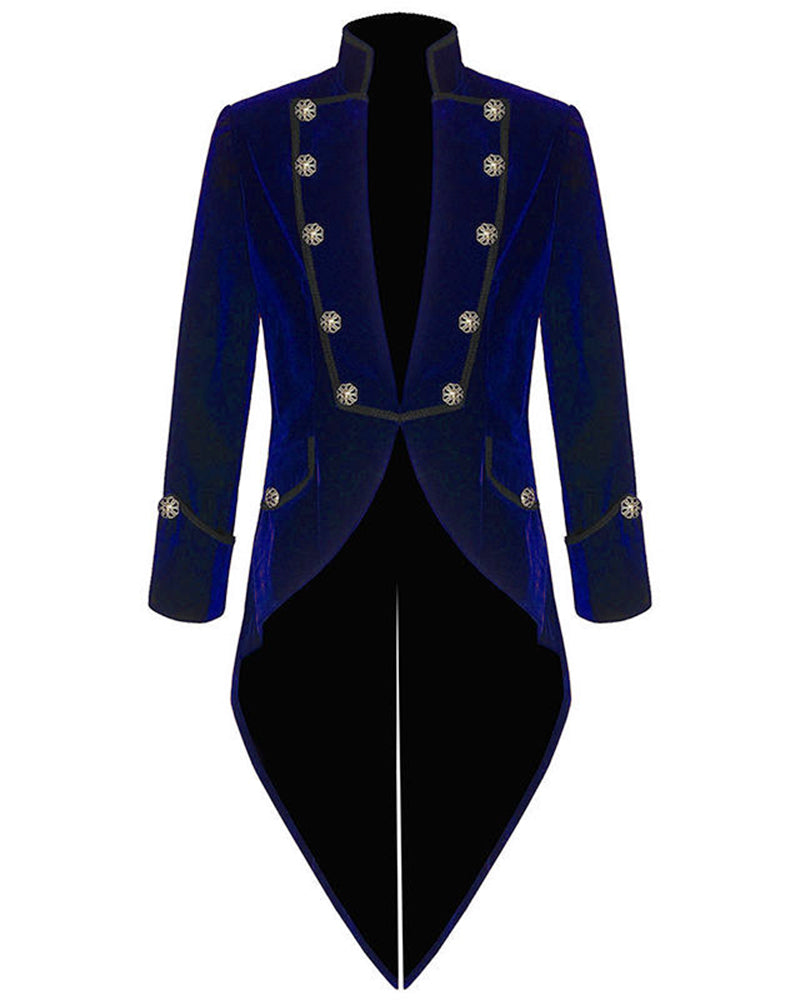 Premium Slim Fit Velvet Men's Suit - Swallow Tail Blazer & Pants Set for Formal Occasions | Custom Tailored Tuxedo for Weddings, Gala & Evening Events