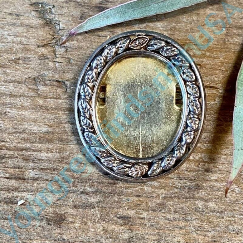 Sterling Silver Diamond Picture Frame Pendant Pin - Elegant Jewelry for Gifts, Memorials & Special Occasions