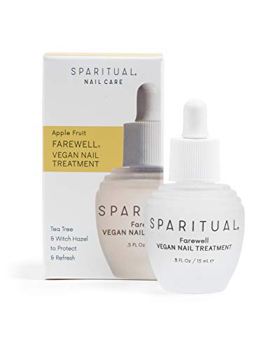 SPARITUAL Vegan Nail Treatment with Apple Fruit Extract | 0.5oz Nail Strengthener to Repair & Protect Damaged Nails | Cruelty-Free Nail Care for Brittle & Weak Nails | Perfect for Manicures & At-Home Nail Care Routines