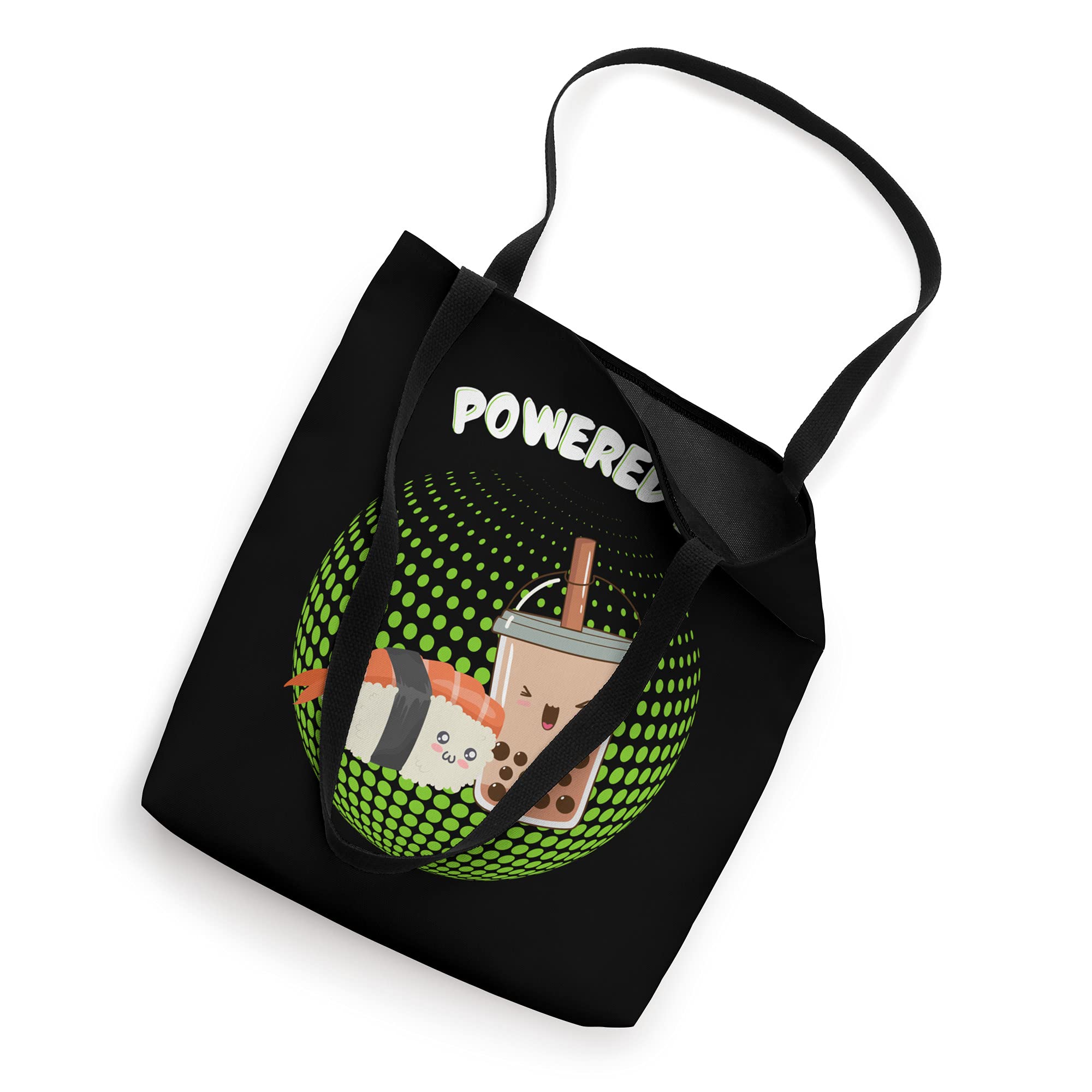 Japanese Anime Manga Sushi Milk Bubble Tea Kawaii Tote Bag - Cute Shopping Bag for School, Work, and Cosplay Accessories