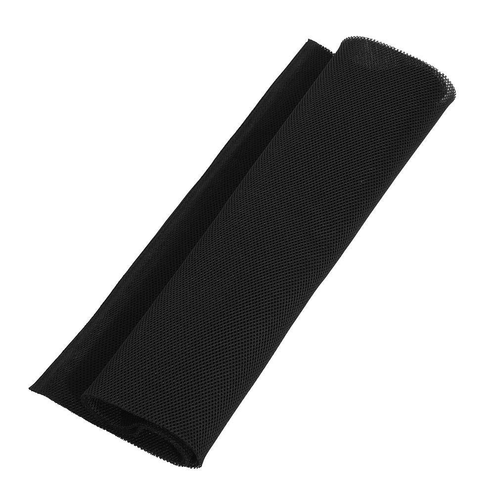 1.4m x 0.5m Black Speaker Grill Mesh Fabric - Dustproof Protective Cover for Stereo Audio Equipment - Perfect for Home Theater, Studio, and Stage Speaker Protection
