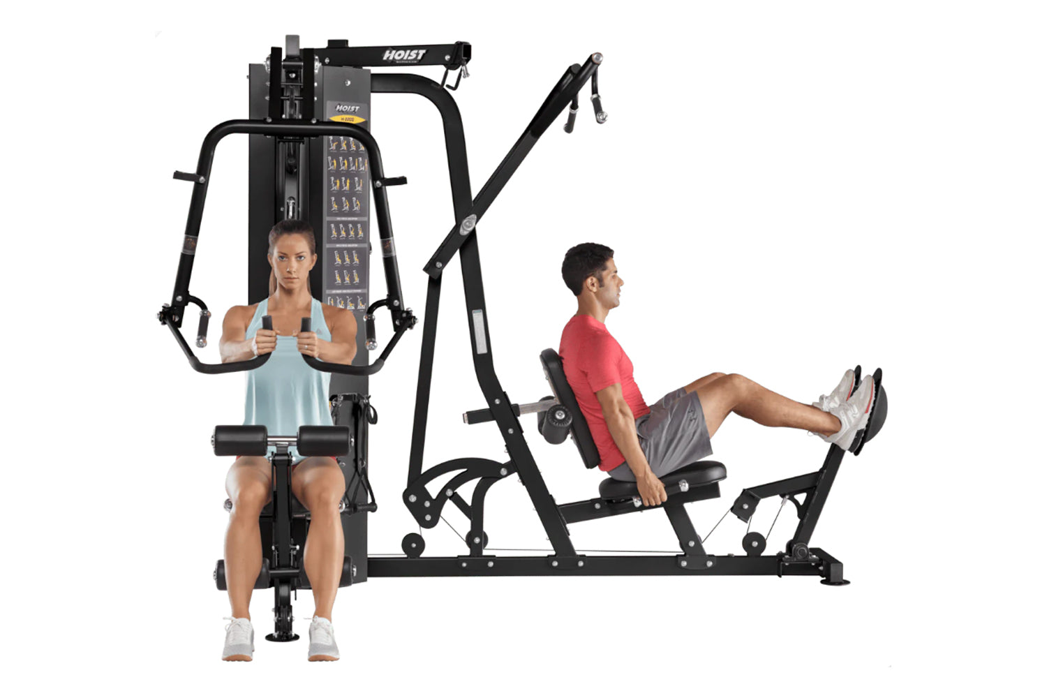Hoist H2200 Multi-Stack Home Gym System (2 Stack) - Full Body Workout Equipment for Strength Training & Fitness at Home
