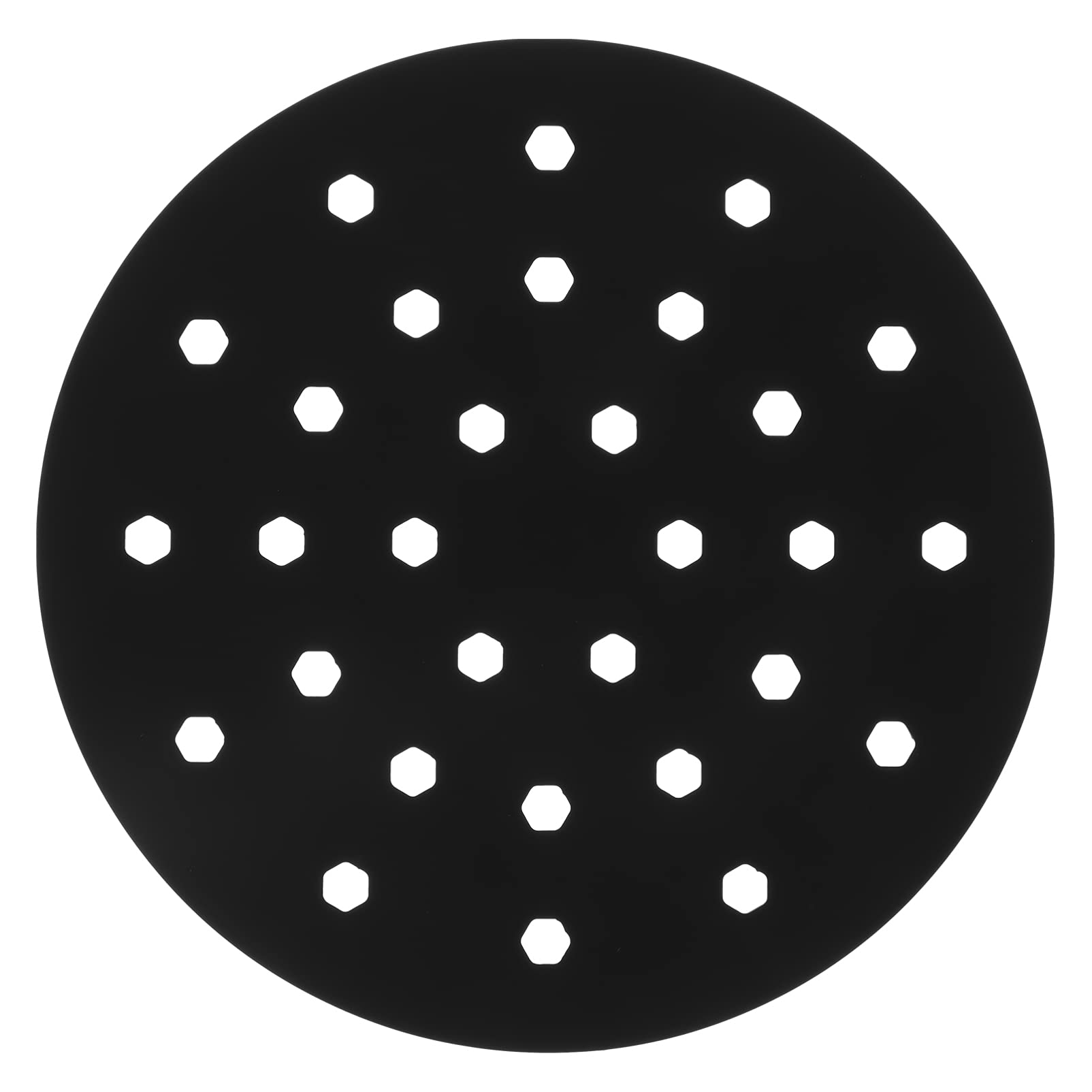 FRCOLOR Reusable Silicone Air Fryer Liner - Non-Stick Square Baking Mat for Air Fryer Basket (23cm, Black) | Perfect for Healthy Cooking, Steaming & Baking | Kitchen Gadgets & Cooking Accessories