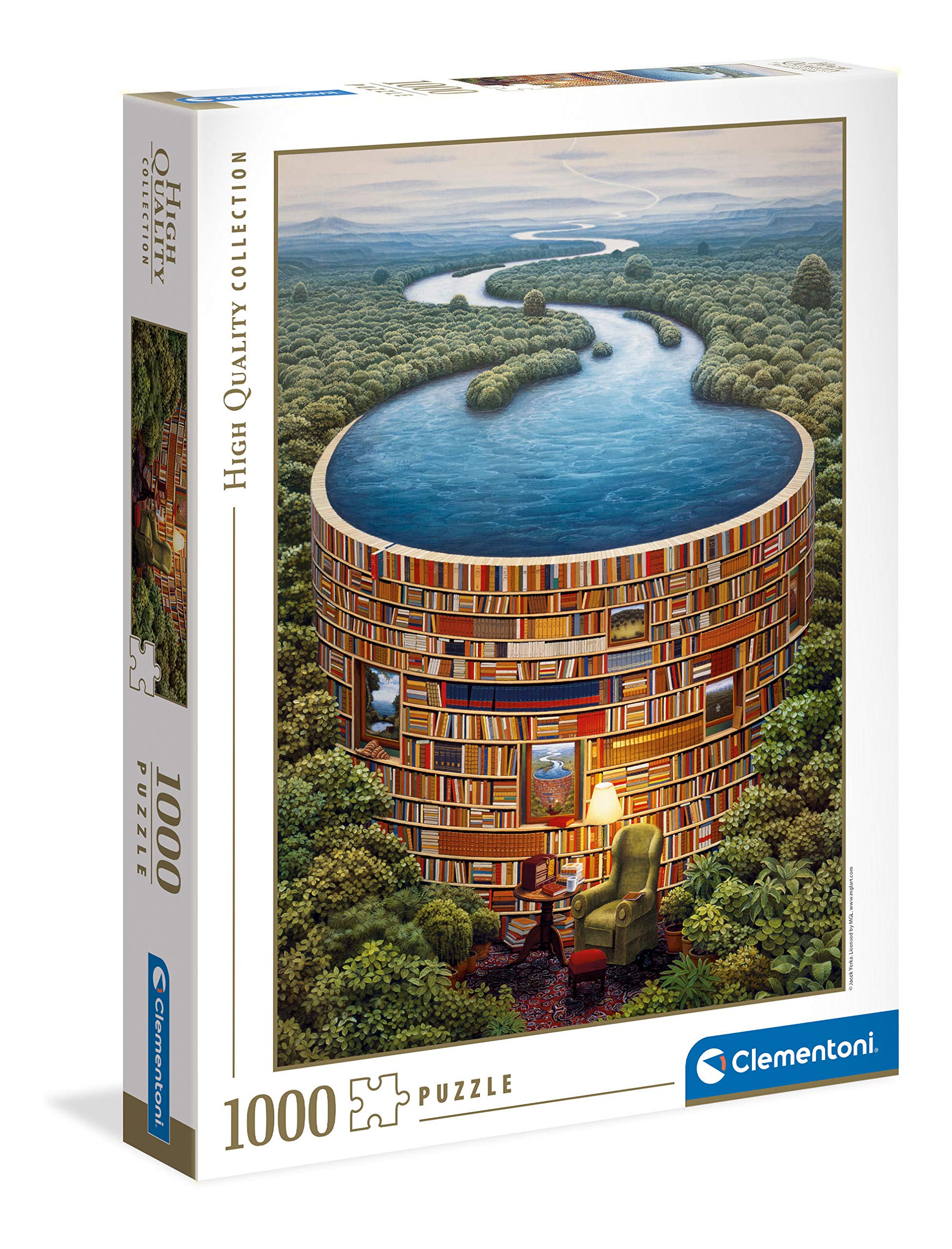 Clementoni 39603 Bibliodame 1000-Piece Adult Jigsaw Puzzle - Made in Italy - Perfect for Home Decor, Relaxation & Family Game Night