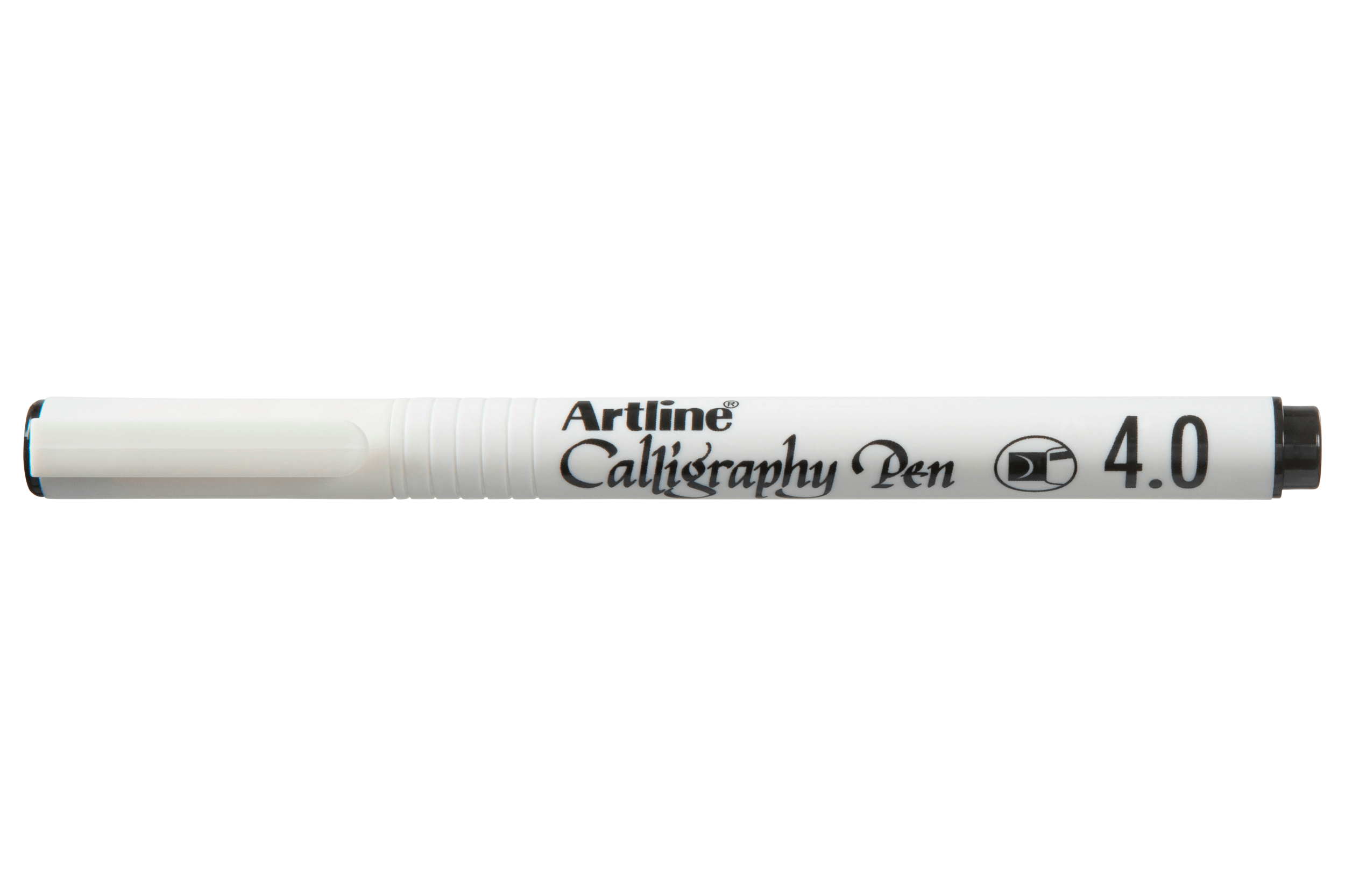 Artline 244 Calligraphy Pen 4mm Black - Pack of 12 - Perfect for Hand Lettering, Scrapbooking & DIY Craft Projects
