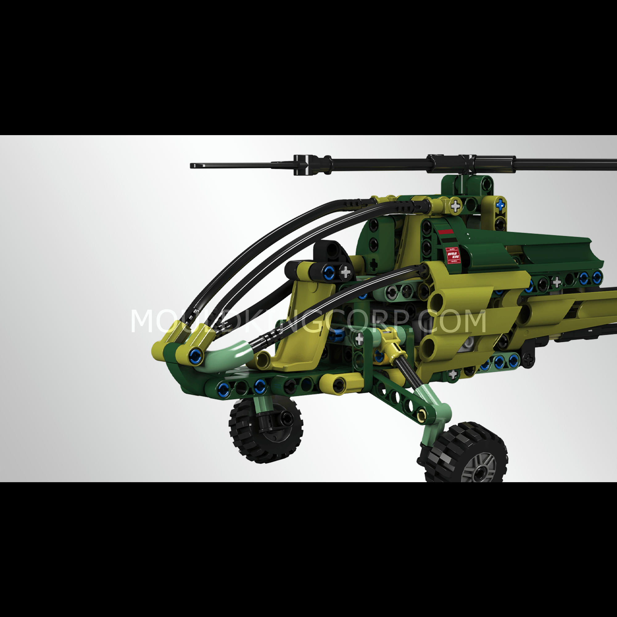 Mould King 24052 Exploration Helicopter Building Blocks Set - 284 PCS STEM Toy for Kids, Creative Construction Model Kit for Boys & Girls | Perfect for Birthday Gifts, Educational Play & Aviation Enthusiasts