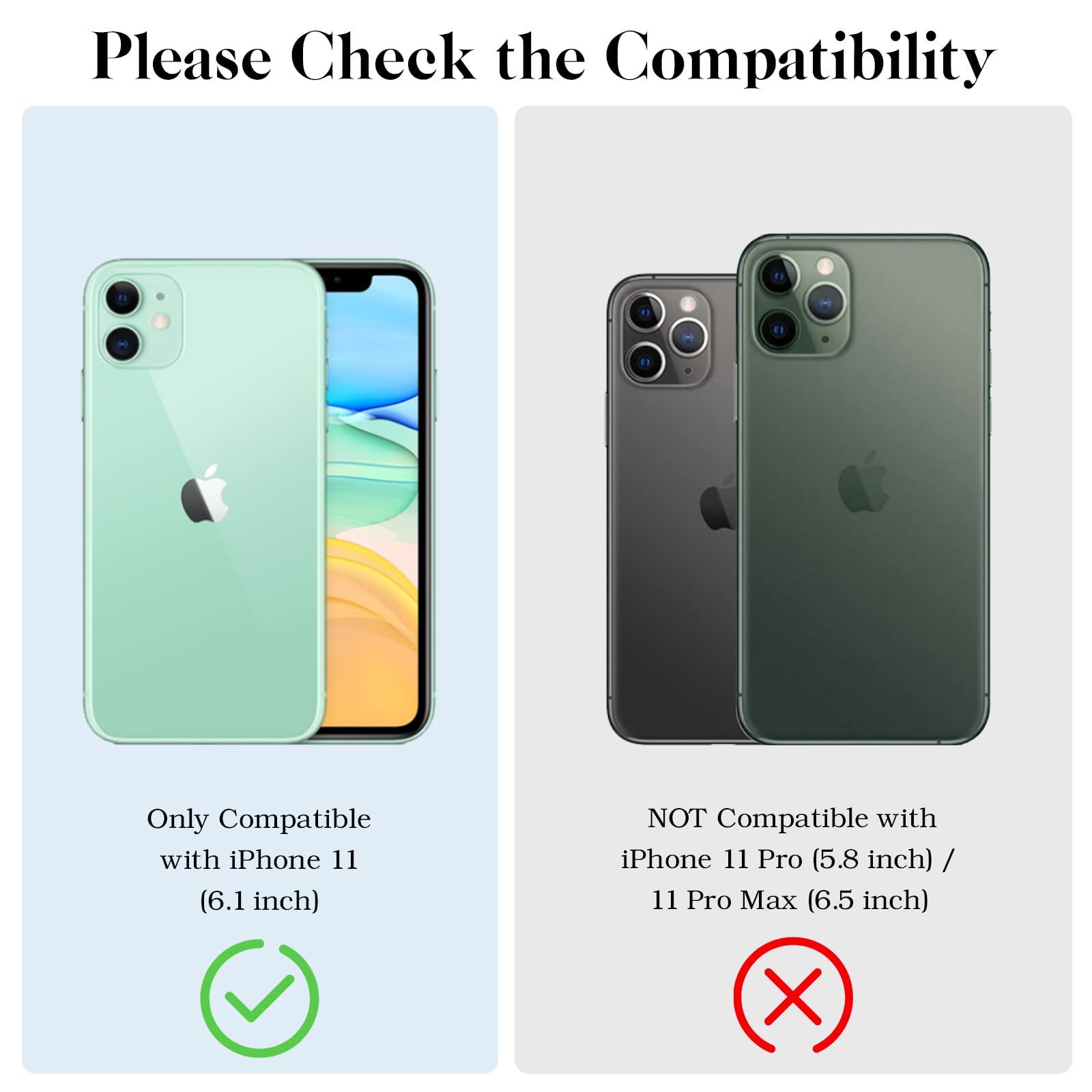 Shockproof iPhone 11 Case with Camera Cover & Kickstand - Military Grade Protection for Work & Travel