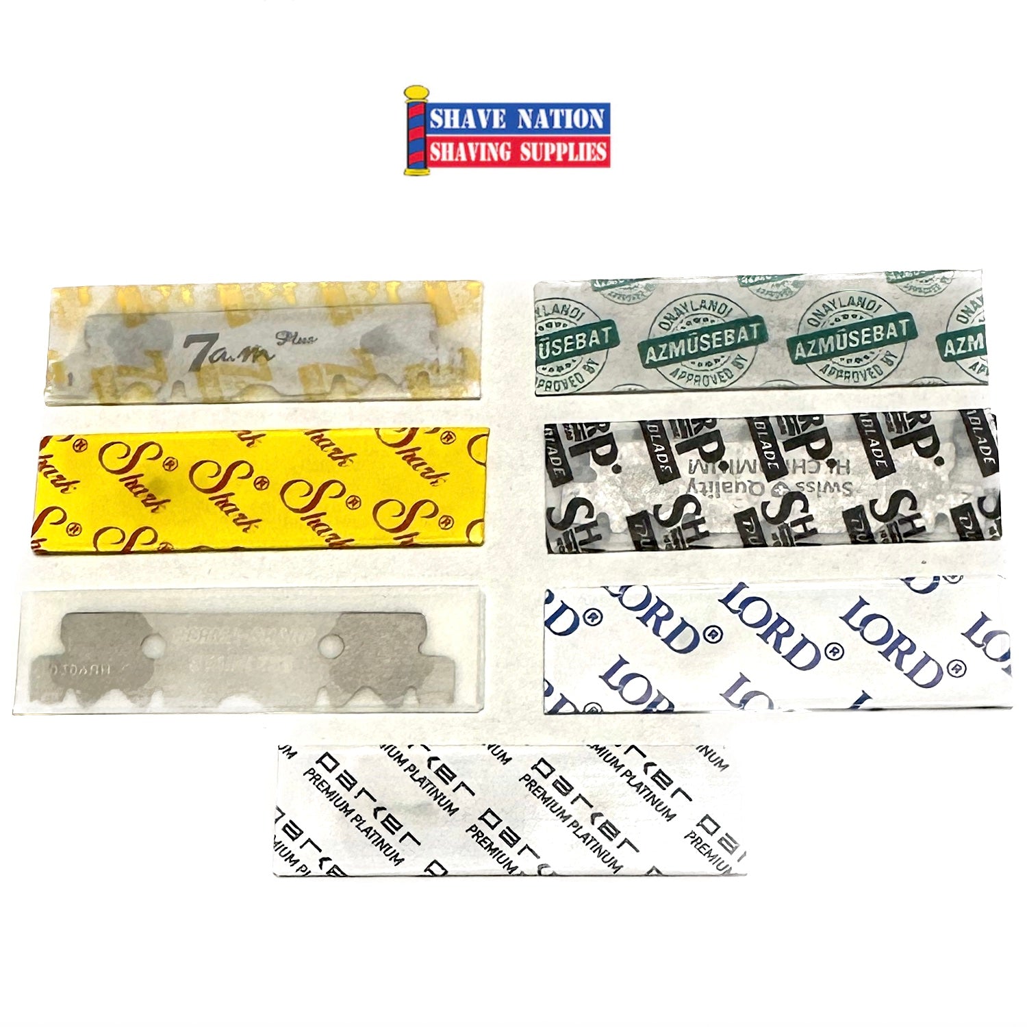 Best Shavette Half Blade Sampler Pack - Premium Stainless Steel Razor Blades for Barbers & Shaving Enthusiasts - Perfect for Home Grooming, Travel & Professional Use