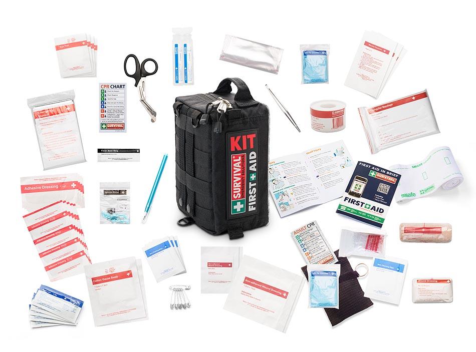 Essential First Aid Kit for Home & Office - Emergency Medical Supplies for Work from Home, Travel, and Everyday Safety