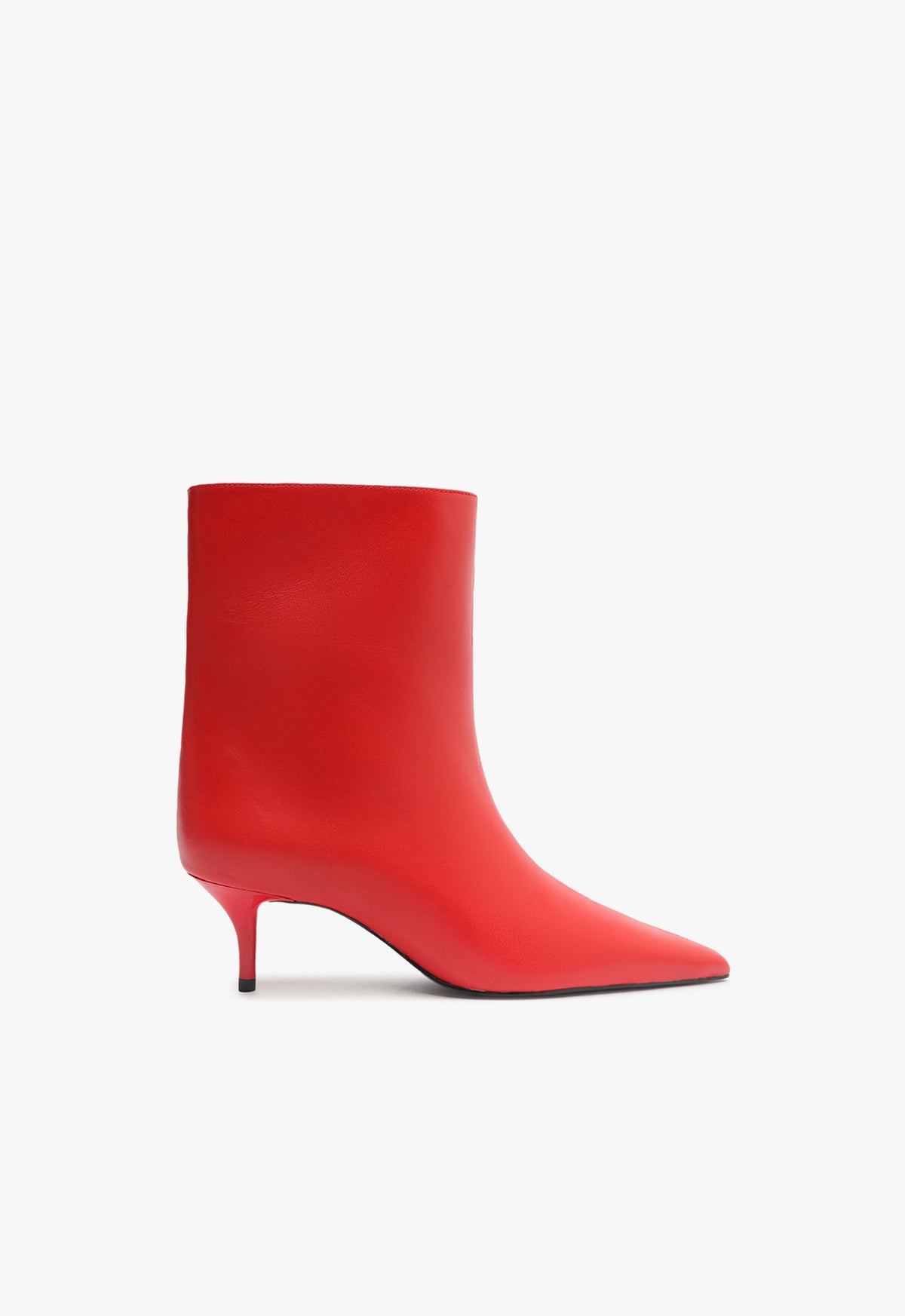 Frances Atanado Women's Leather Booties with Mid Heel - Comfortable & Stylish Ankle Boots for Fall & Winter Fashion - Perfect for Office, Parties & Casual Outings