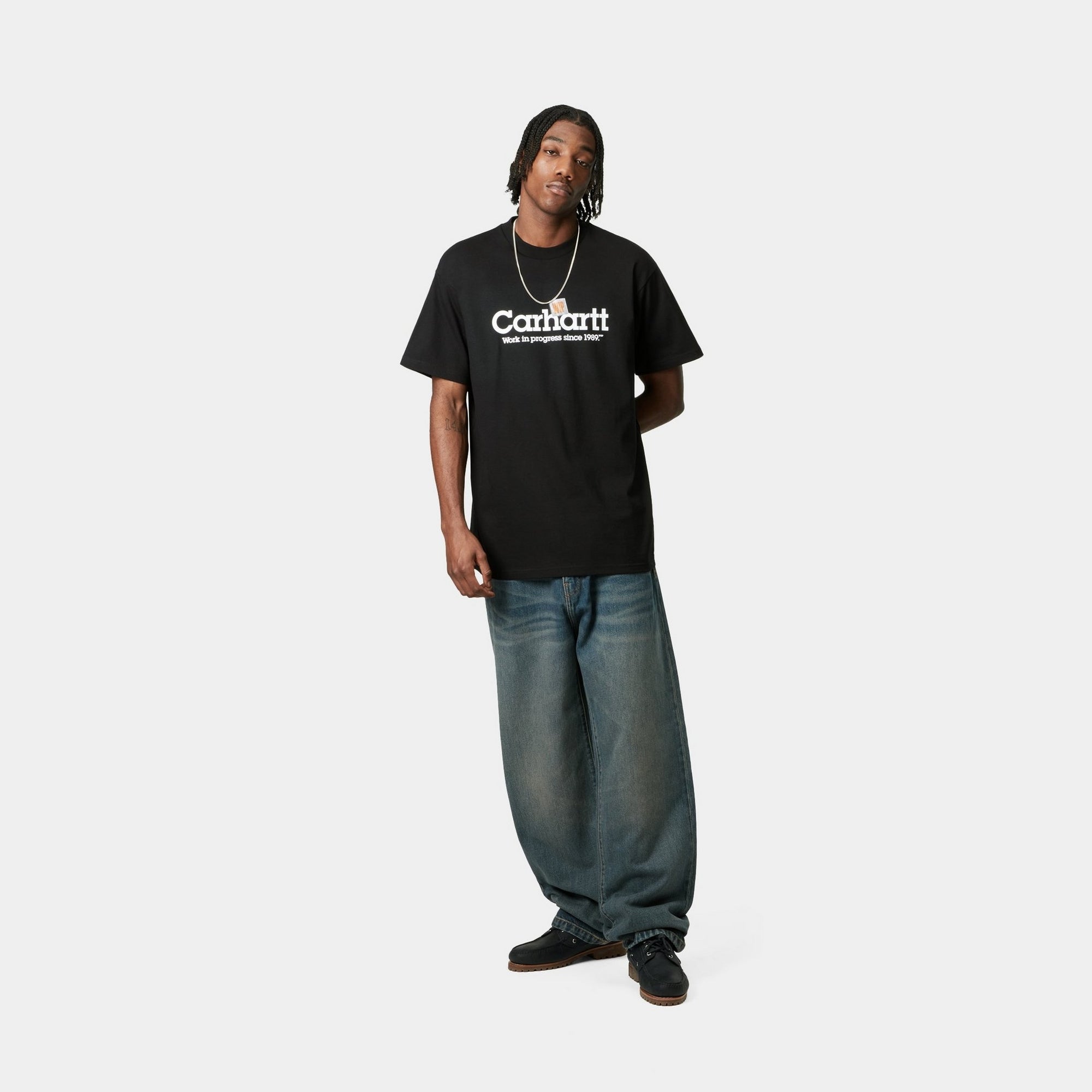 Label Script T-Shirt for Men & Women | Soft Cotton Black Tee for Casual Wear, Street Style & Everyday Outfits