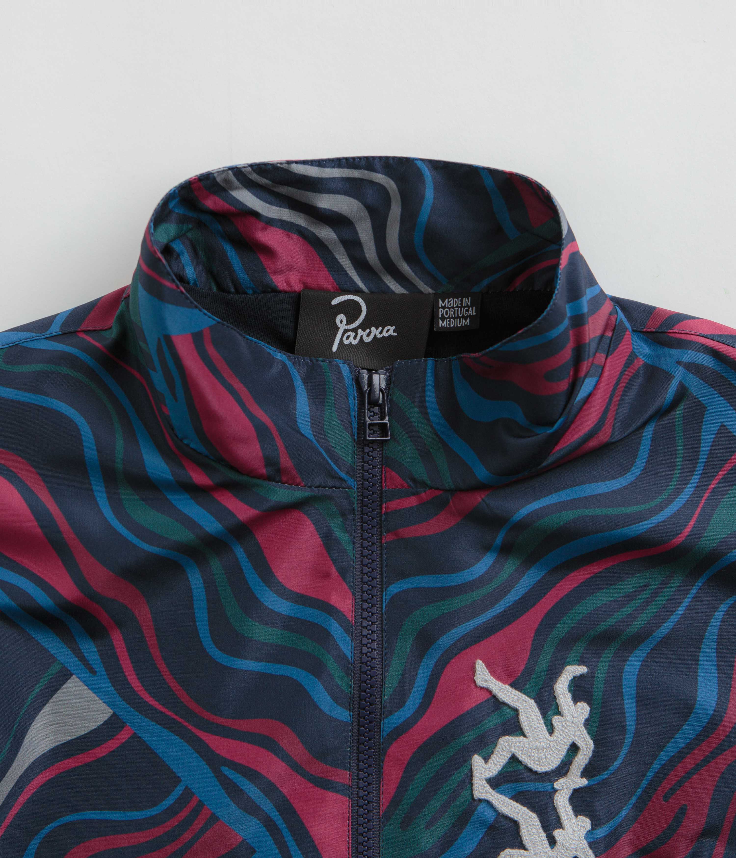 Parra Track Flow Jacket - Navy Blue Men's Running Jacket for Outdoor Sports & Casual Wear