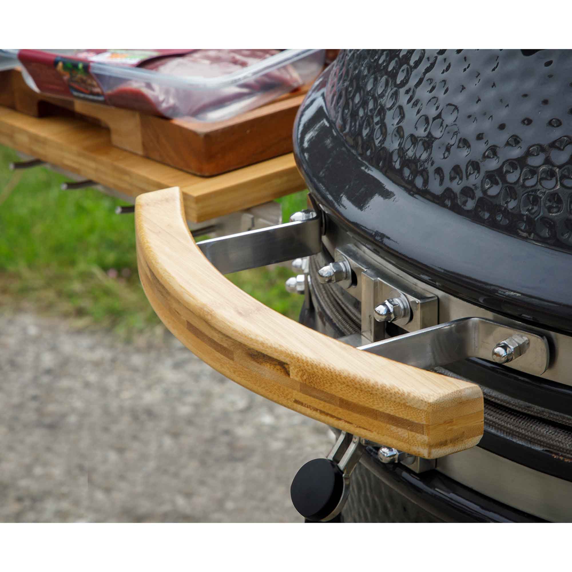 Premium Kamado Style Ceramic BBQ Grill & Smoker with Wheels - 22 Inch (56cm) Outdoor Cooking Oven for Backyard, Patio & Camping - Perfect for Grilling, Smoking & Baking - Model DG159