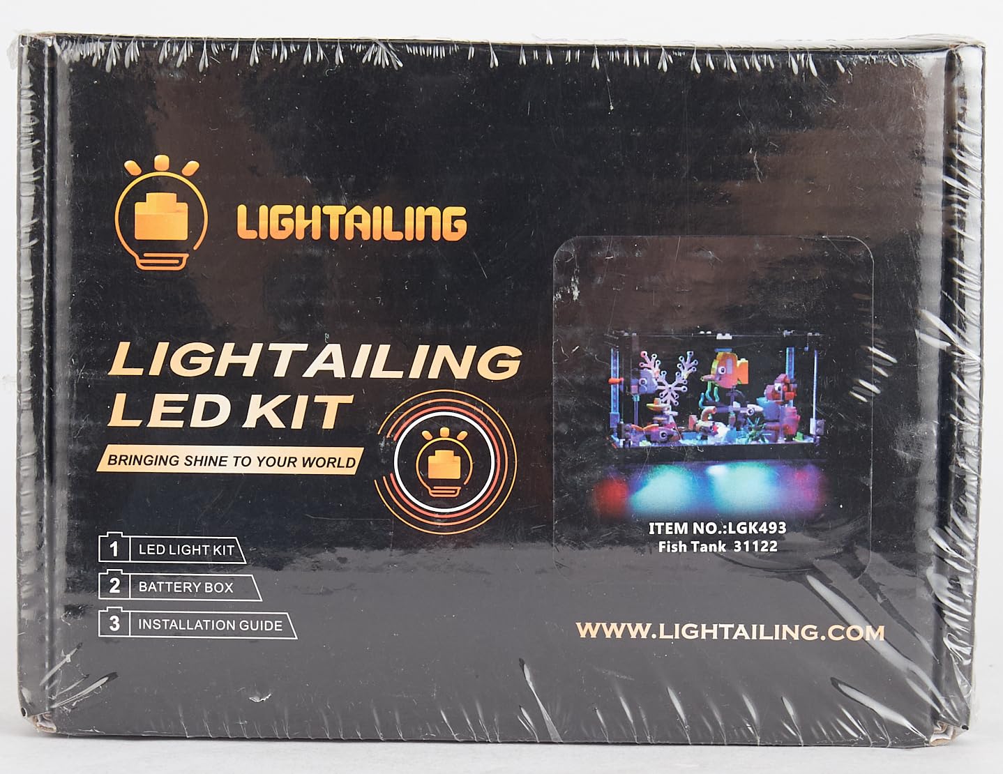 Lightailing LED Light Kit for Lego 31122 Creator Fish Tank Building Blocks Model - Compatible with Lego Fish Tank Set (Not Included) - Perfect for Home Decoration, Aquarium Display & Lego Enthusiasts