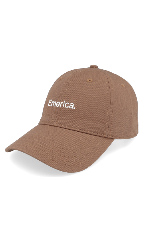 Emerica Pure Gold Dad Cap - Brown Vintage Baseball Hat for Men - Casual Streetwear & Skate Style Accessory - Perfect for Everyday Wear, Skateboarding, and Outdoor Activities