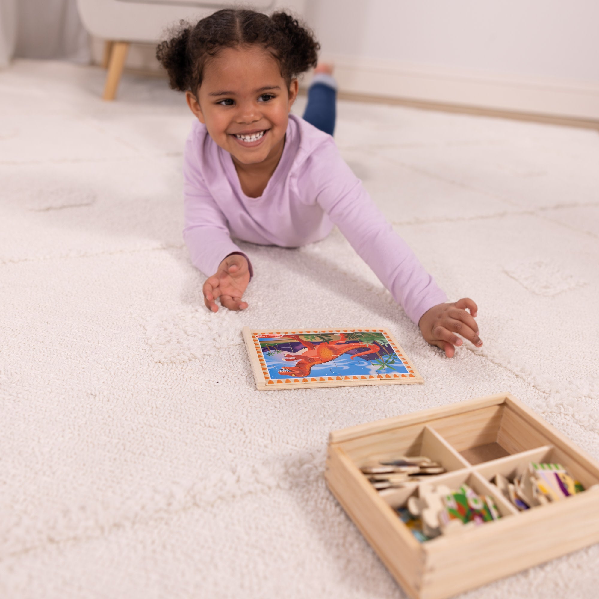 Premium Wooden Jigsaw Puzzle Set - Dinosaur Theme Educational Toys for Kids | Fun Learning Activity for Family Game Night & Classroom STEM Projects