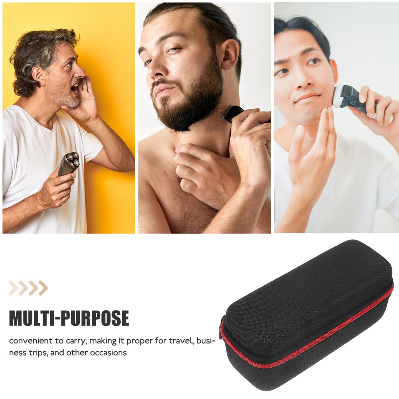 NOLITOY Portable Razor & Trimmer Travel Case - Compact Shaving Kit Organizer for Men | Perfect for Business Trips, Gym Bags & Home Storage