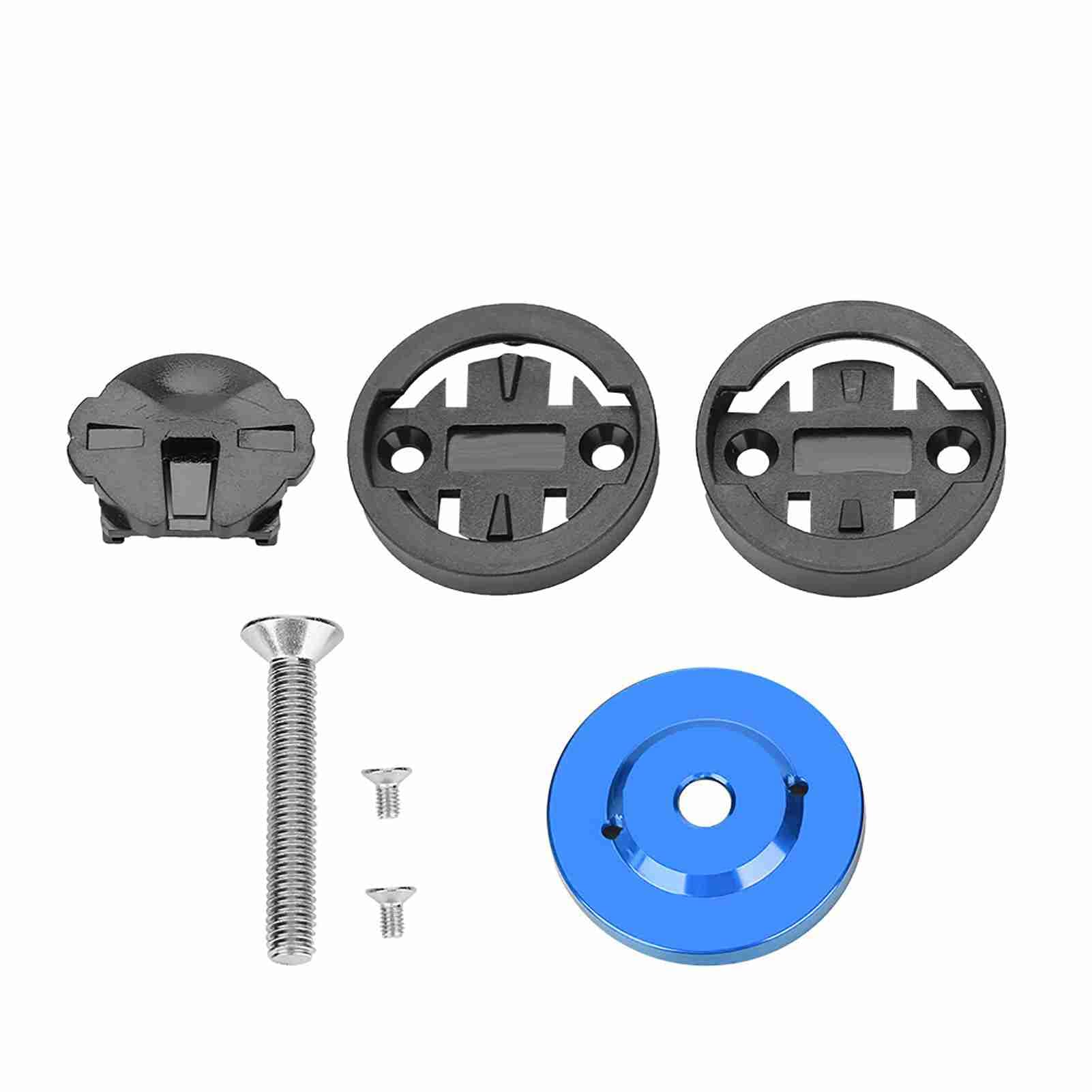 Keenso Bike Computer Mount Holder - Stem Top Cap GPS Speedometer & Stopwatch Mount for Road & Mountain Bikes - Perfect for Cycling, Commuting & Outdoor Adventures