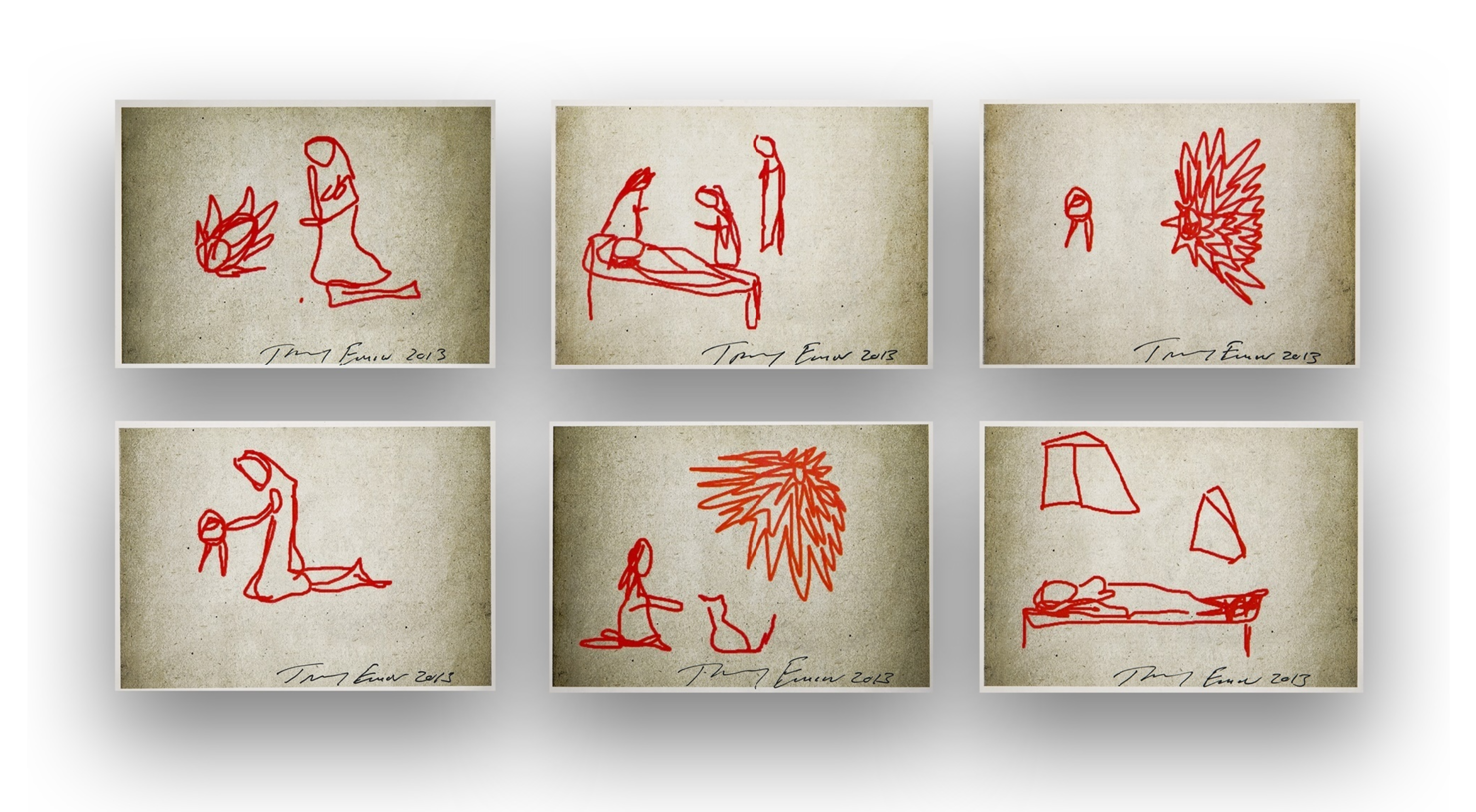 Tracey Emin iPad Drawings - Digital Art Prints for Home & Office Decor | Perfect for Art Lovers & Modern Interior Design