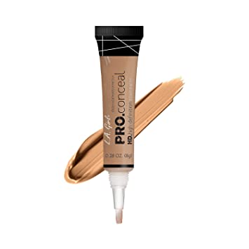 L.A. Girl Pro Conceal HD Concealer - 0.28oz Full Coverage Liquid Concealer for Dark Circles & Blemishes - Perfect for Everyday Makeup & Professional Use