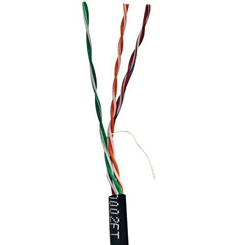 VERICOM MBW5U-01440 CAT-5E UTP Solid Riser CMR Ethernet Cable, 1000ft Black - High-Speed Network Cable for Office, Data Center & Home Networking