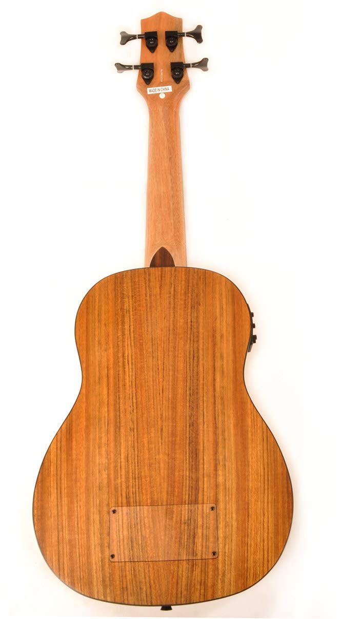 Hadean Acoustic Electric Bass Ukulele UKB-23 - Professional 4-String Bass Uke with Built-in Pickup for Live Performance & Home Practice | Perfect for Musicians, Beginners & Traveling Artists