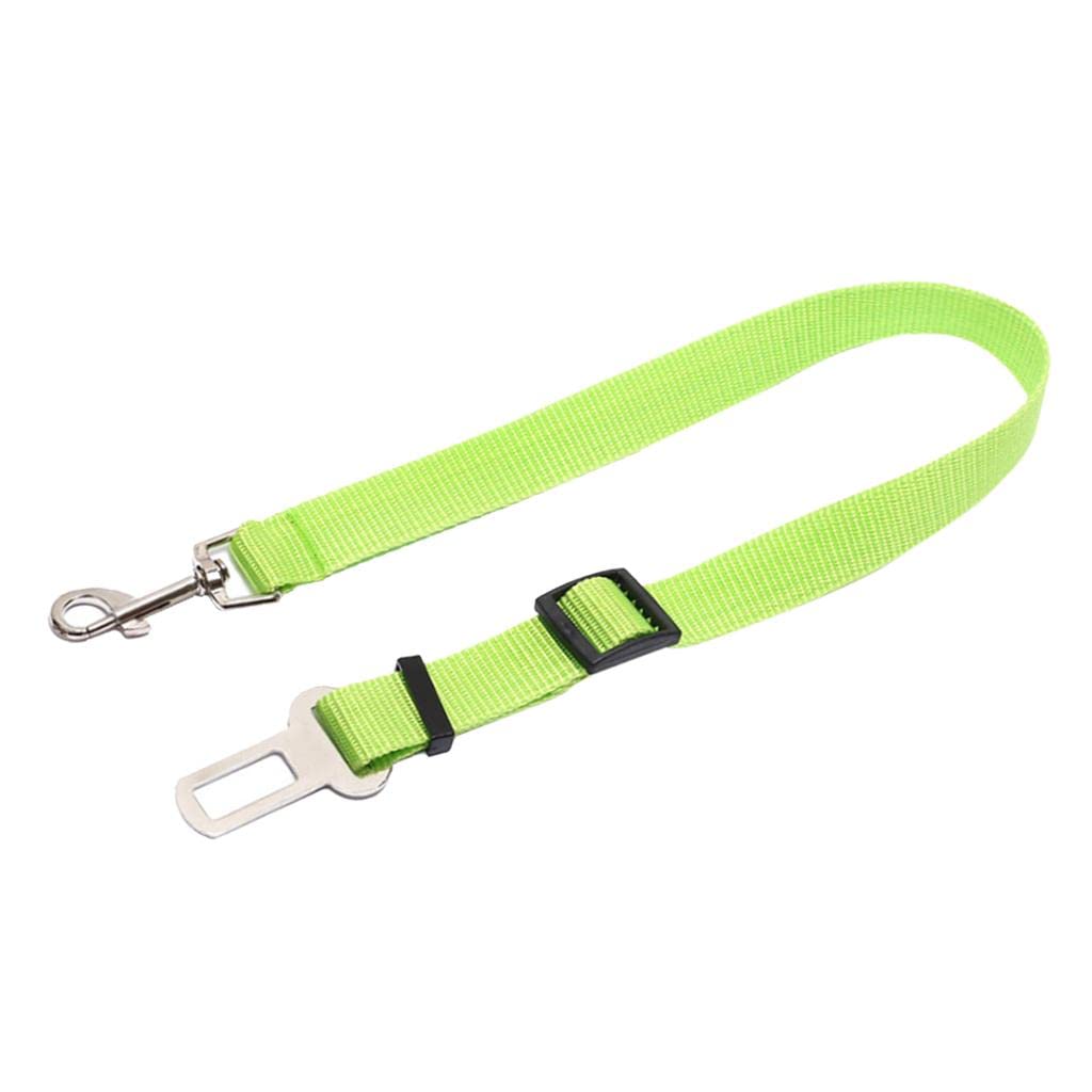 Adjustable Nylon Pet Seat Belt Leash for Dogs & Cats - Safe Car Travel Harness, Green | Pet Supplies | Dog & Cat Accessories | Perfect for Road Trips & Vet Visits