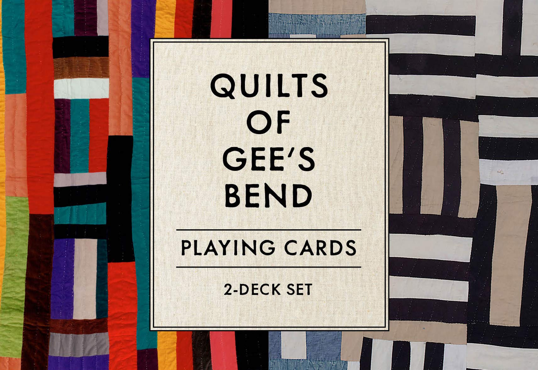 Chronicle Books Quilts of Gee's Bend Playing Cards - 2 Deck Set | Unique Art-Inspired Cards for Game Nights, Collectors & Home Decor