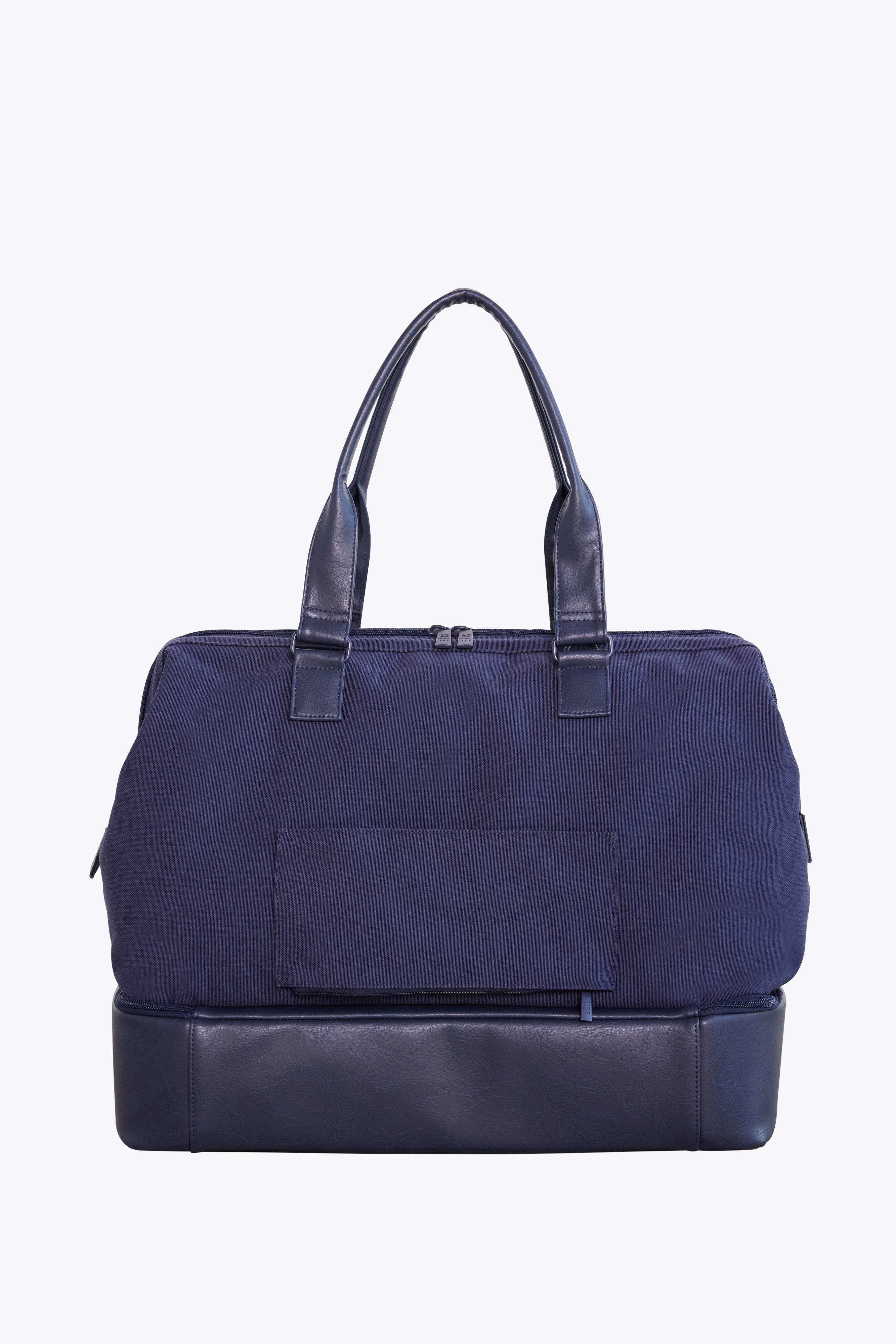 The Weekender Duffle Bag in Navy Blue - Perfect for Travel, Gym & Weekend Getaways | Water-Resistant & Spacious Carry-On
