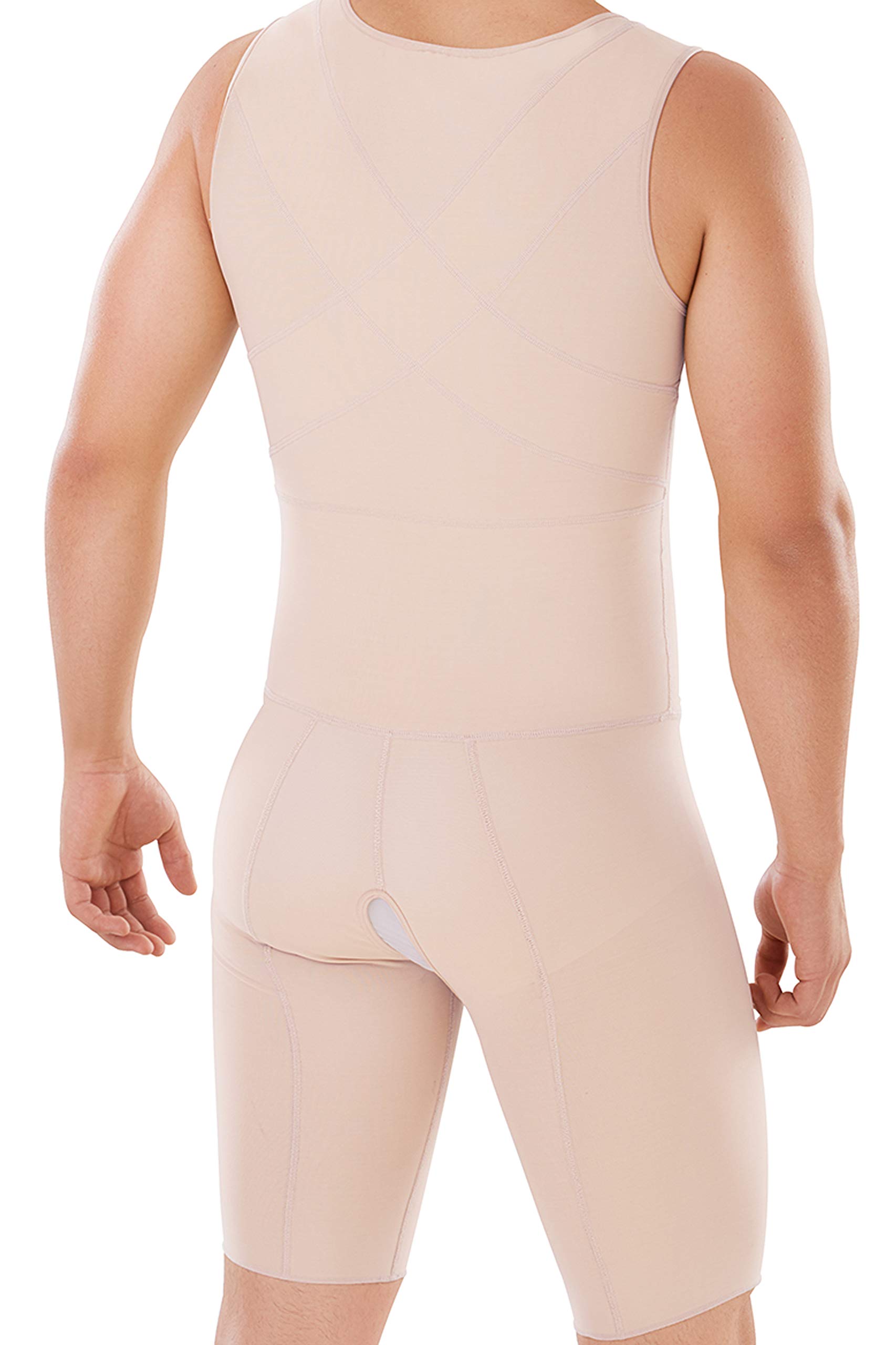 Men's Colombian Fajas High Compression Girdle - Post Surgical Shapewear for Men | Waist Trainer & Body Shaper for Workout, Recovery & Everyday Wear
