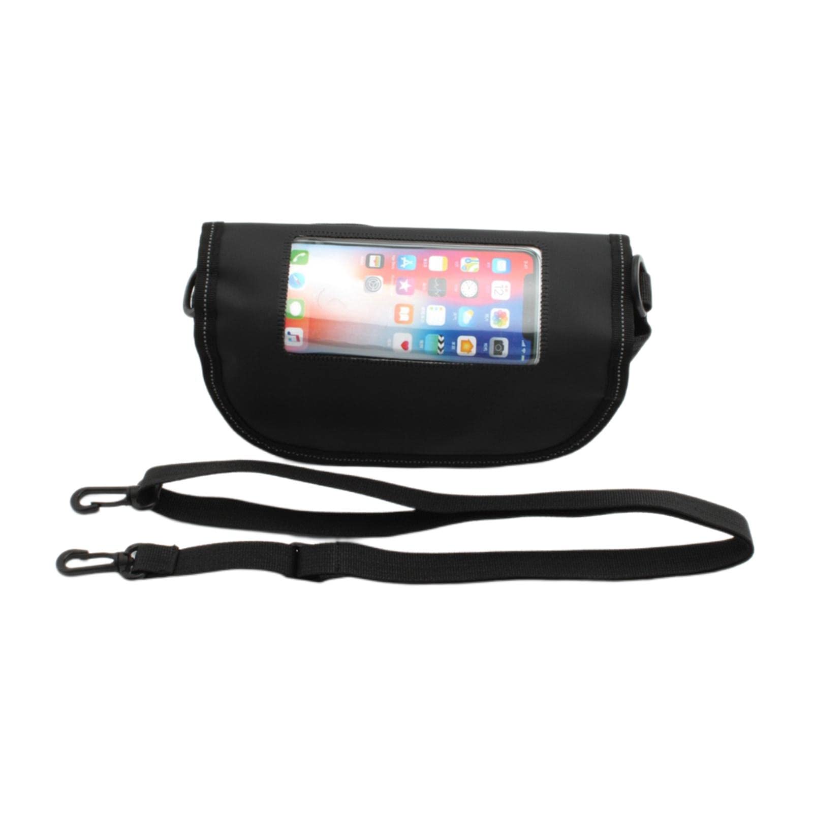 Waterproof Motorcycle Handlebar Bag for BMW R1200RT LC R1250RT R850RT - Durable Linen Navigation Pouch for GPS & Essentials - Perfect for Adventure Riding & Commuting