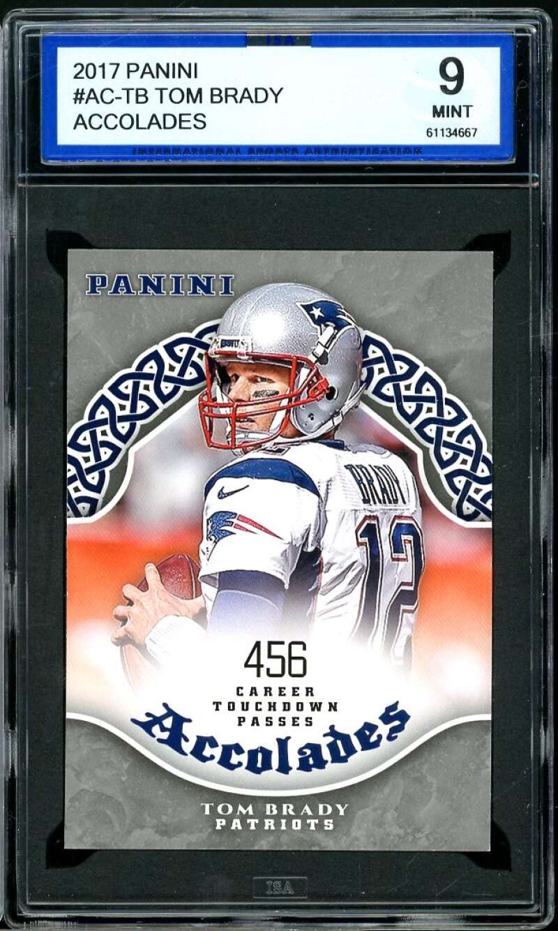 2017 Panini Accolades Tom Brady #AC-TB Football Trading Card - PSA 9 Mint Condition - Perfect for NFL Collectors & Sports Memorabilia Displays