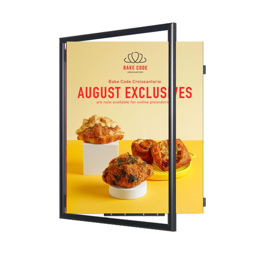 18x24 SwingFrame Poster Frame - Wide Face Metal Display with Changeable Swing Open Design | Perfect for Home Decor, Office Art, and Gallery Exhibits