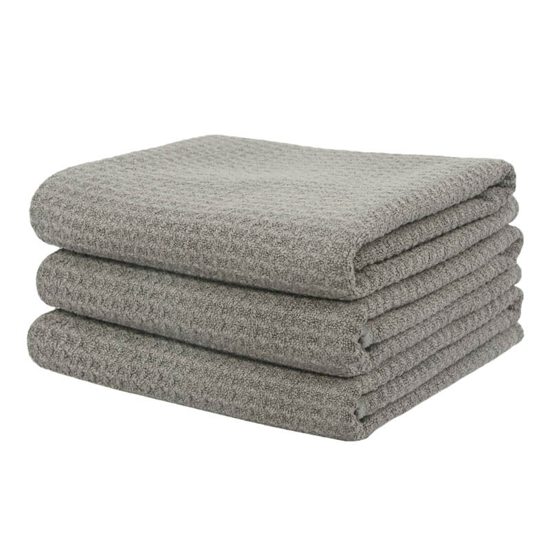 Premium Waffle Weave Microfiber Towels - 16x24 Inches, 380GSM, Bulk Pack of 120 - Ultra Absorbent & Quick Drying for Gym, Spa, Hotel & Automotive Detailing