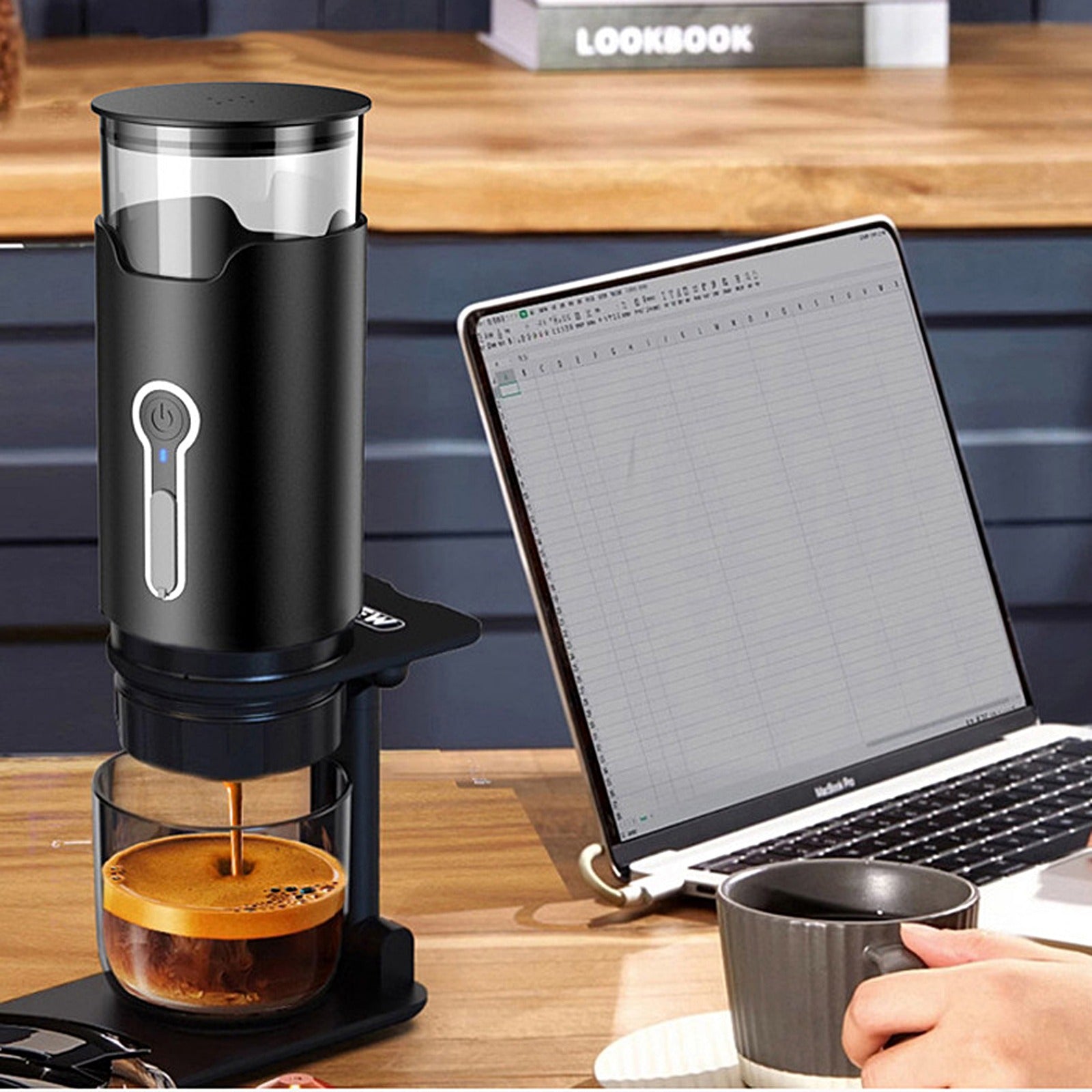 Portable Espresso Coffee Maker - Handheld Manual Espresso Machine for Travel, Camping & Home Use - Perfect for Coffee Lovers On The Go