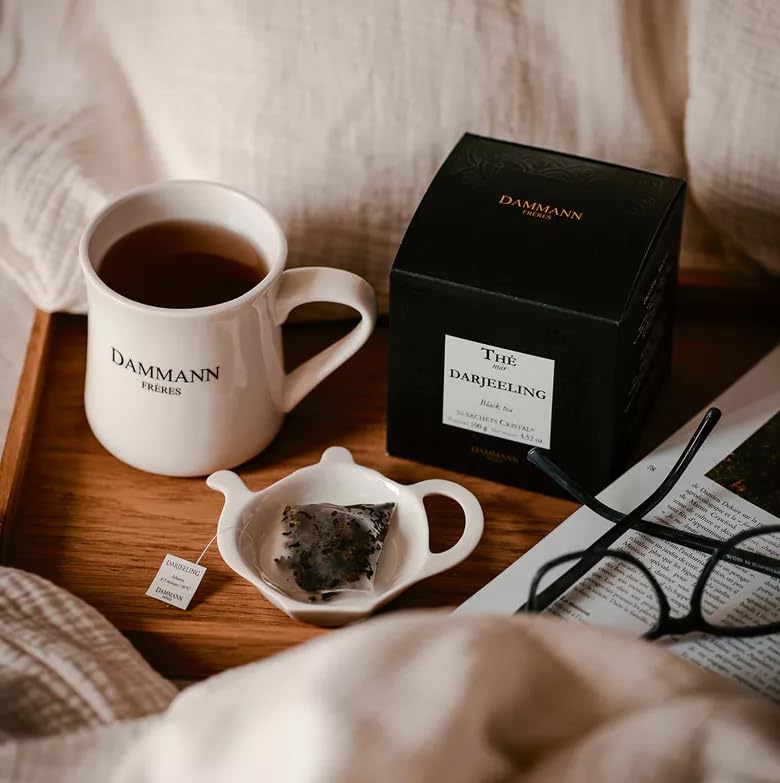 Premium Darjeeling Tea Bags - 50 Count Box | Authentic Indian Black Tea | Perfect for Morning Boost, Afternoon Relaxation & Gifting